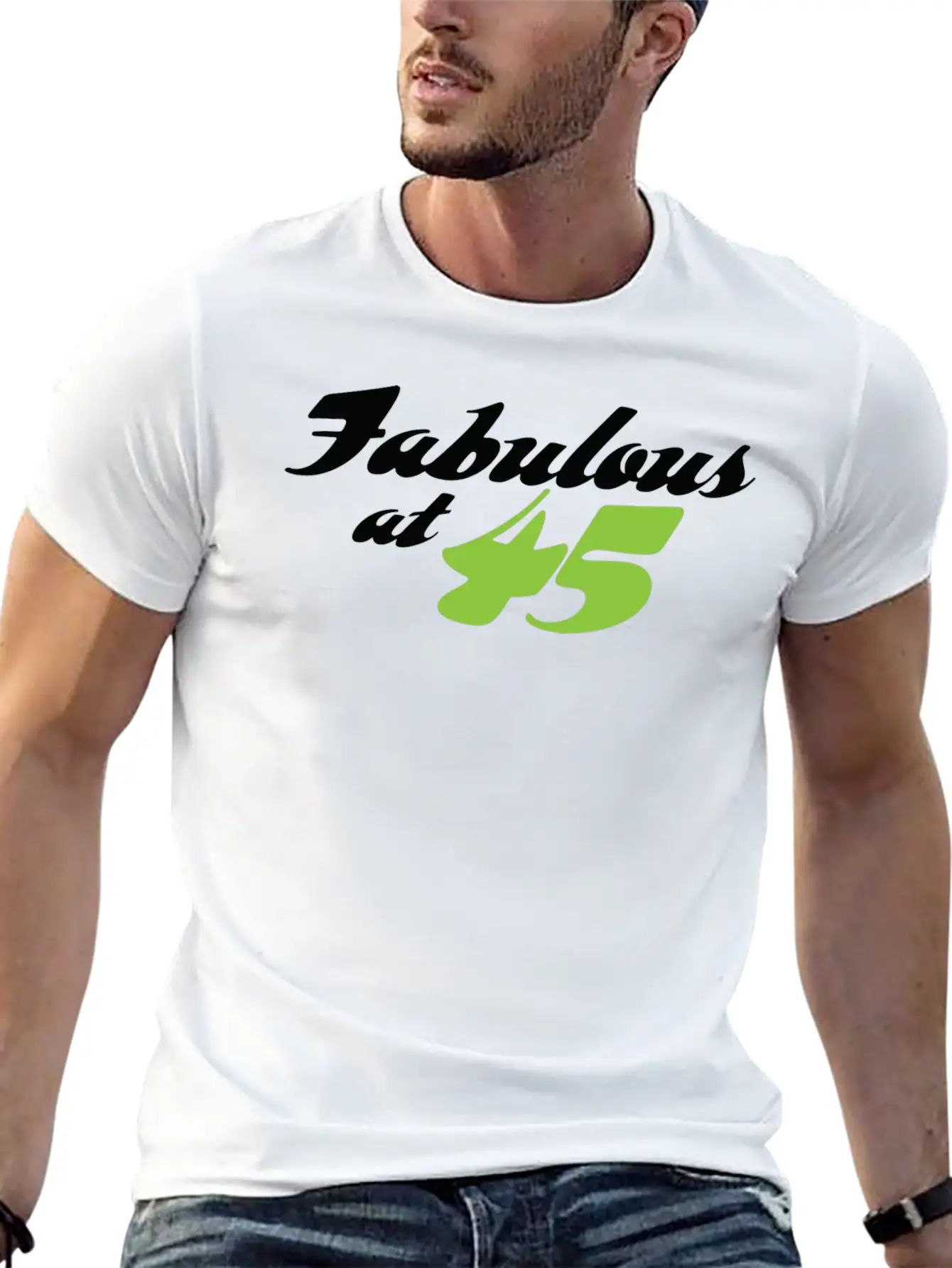 45 Years Old And Fabulous! Casual Graphic T-Shirt – Simple And Comfortable Daily Wear