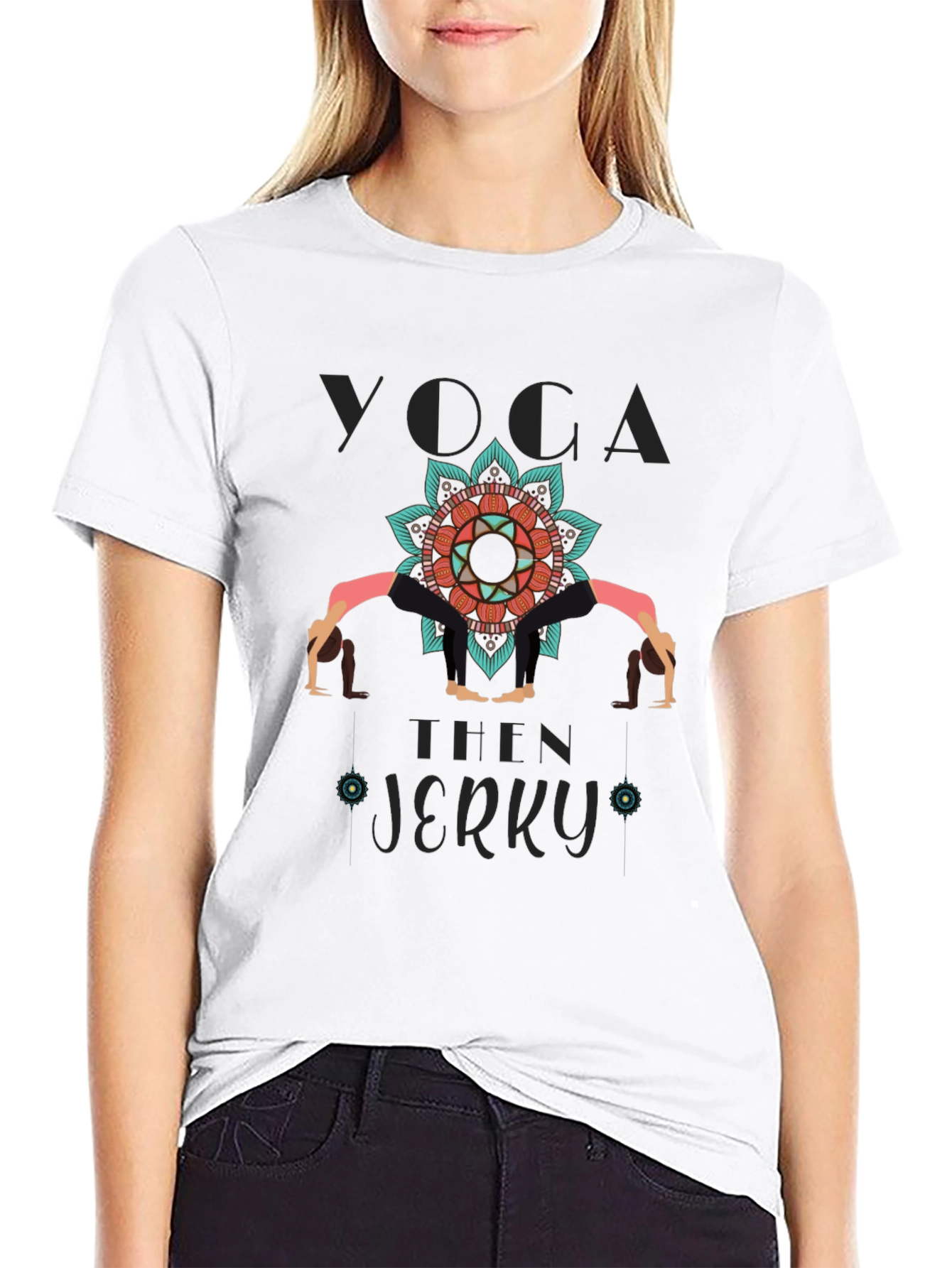 Yoga Then Jerky Graphic Tee