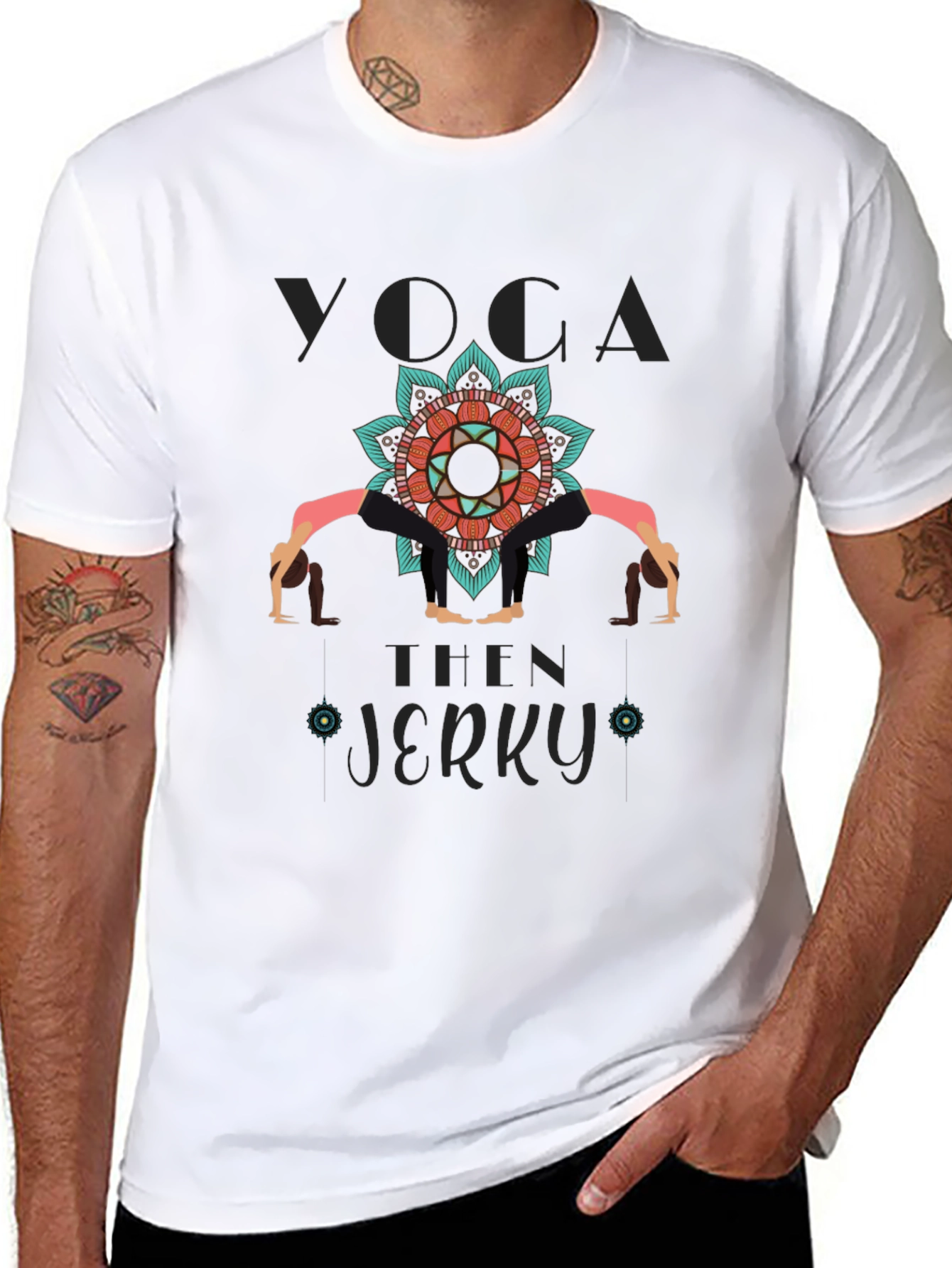 Yoga Then Jerky Graphic Tee