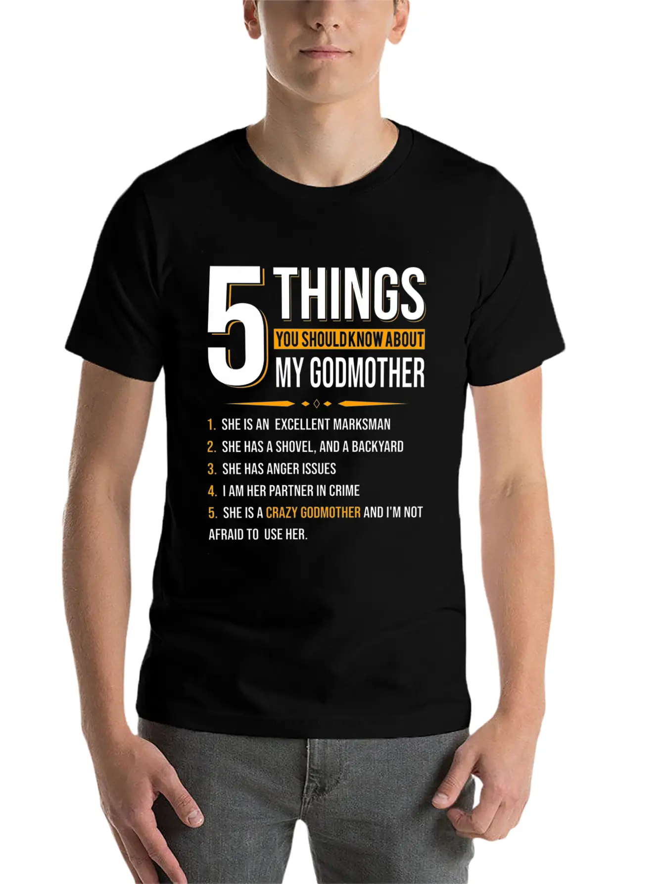 5 Things You Should Know About My Godmother Casual Graphic T-Shirt – Simple And Comfortable Daily Wear