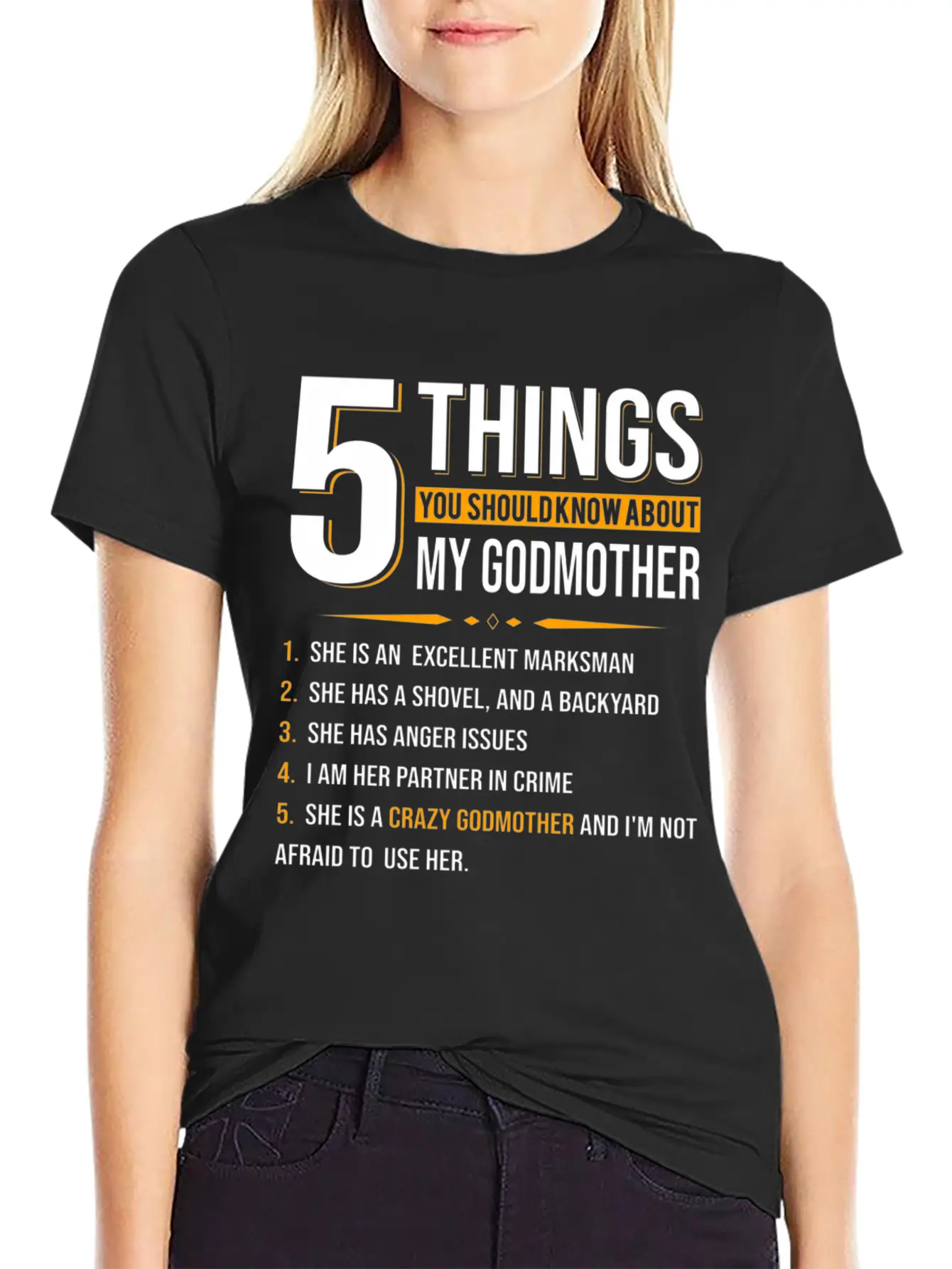5 Things You Should Know About My Godmother Casual Graphic T-Shirt – Simple And Comfortable Daily Wear