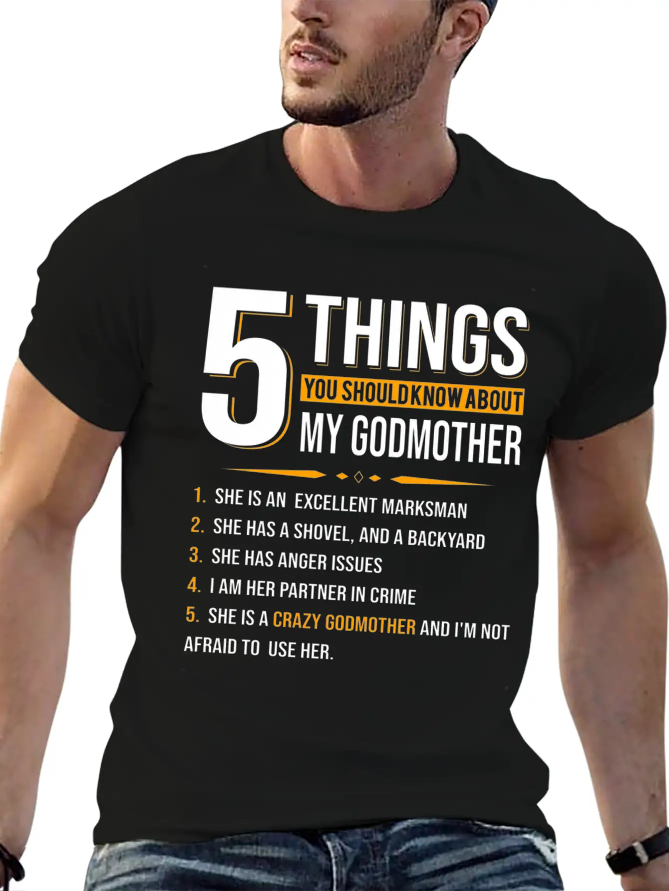 5 Things You Should Know About My Godmother Casual Graphic T-Shirt – Simple And Comfortable Daily Wear