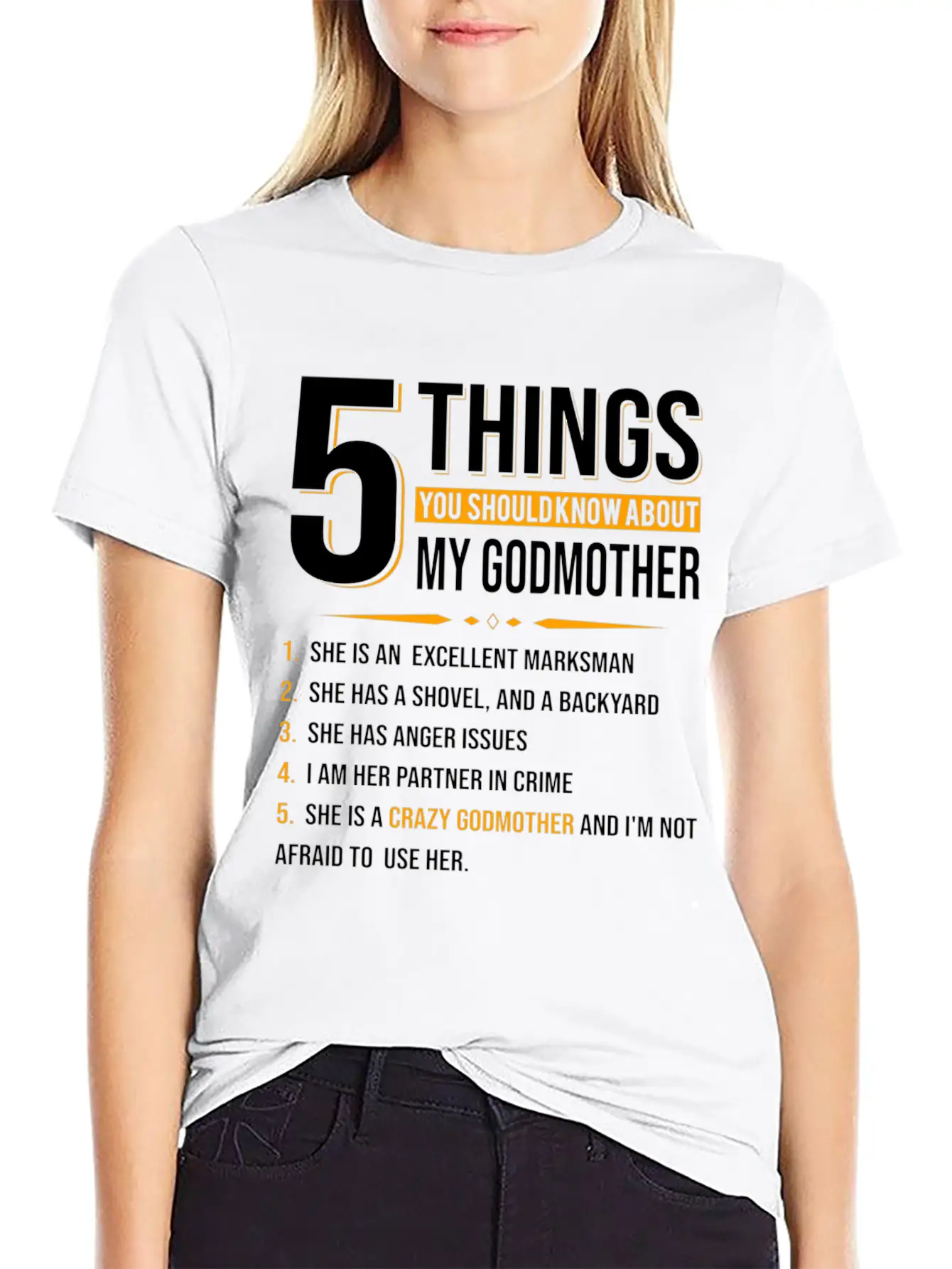 5 Things You Should Know About My Godmother Casual Graphic T-Shirt – Simple And Comfortable Daily Wear