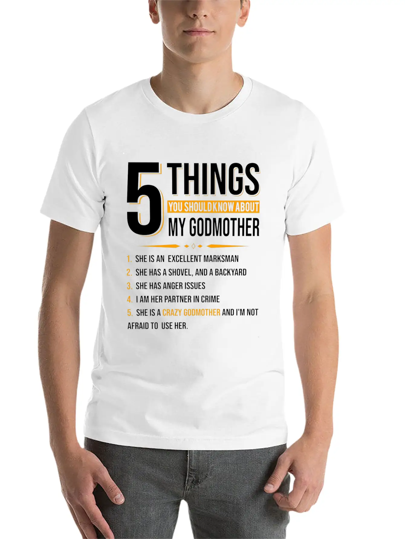 5 Things You Should Know About My Godmother Casual Graphic T-Shirt – Simple And Comfortable Daily Wear