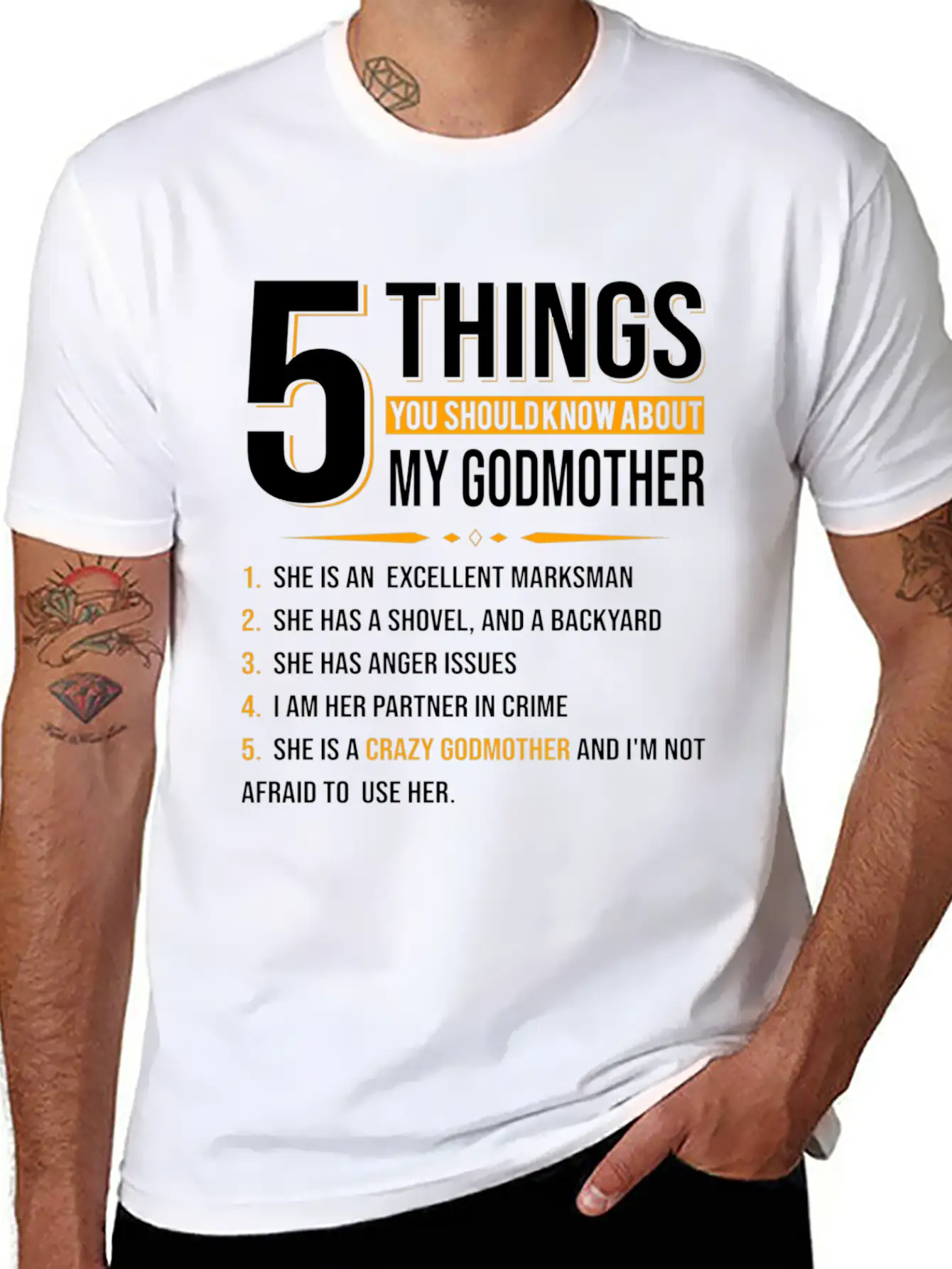 5 Things You Should Know About My Godmother Casual Graphic T-Shirt – Simple And Comfortable Daily Wear