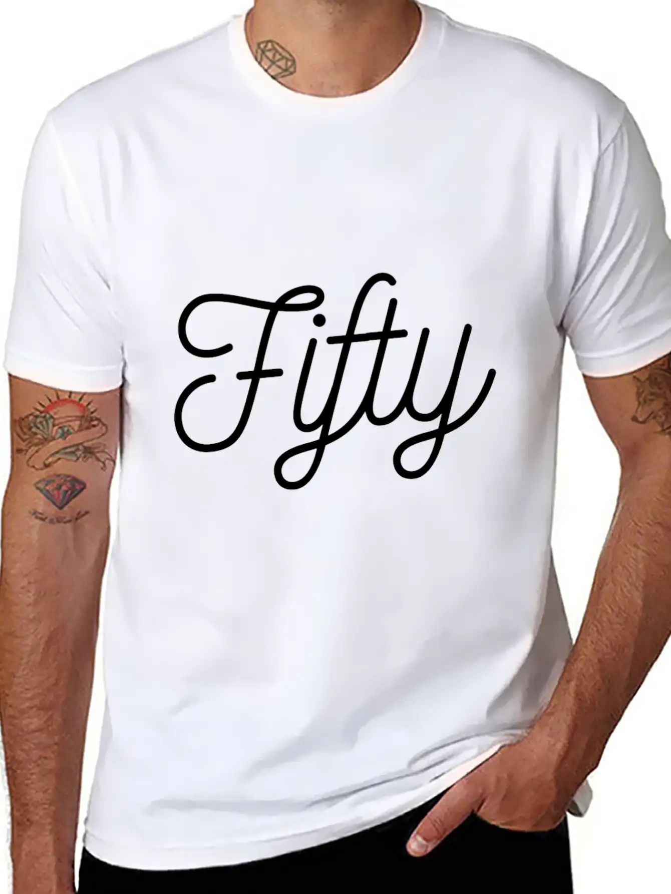 50th Birthday Casual Graphic T-Shirt – Simple And Comfortable Daily Wear
