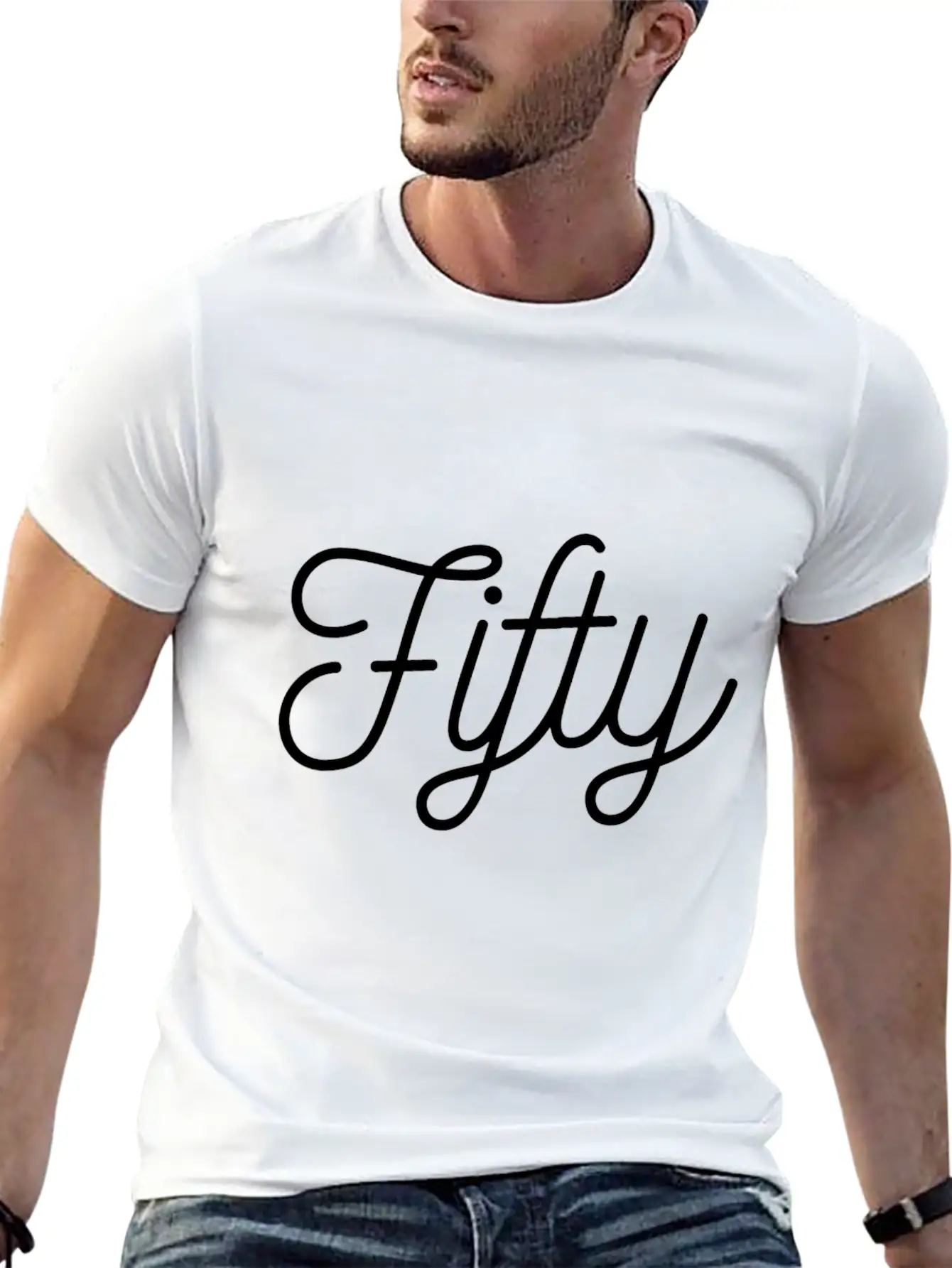 50th Birthday Casual Graphic T-Shirt – Simple And Comfortable Daily Wear