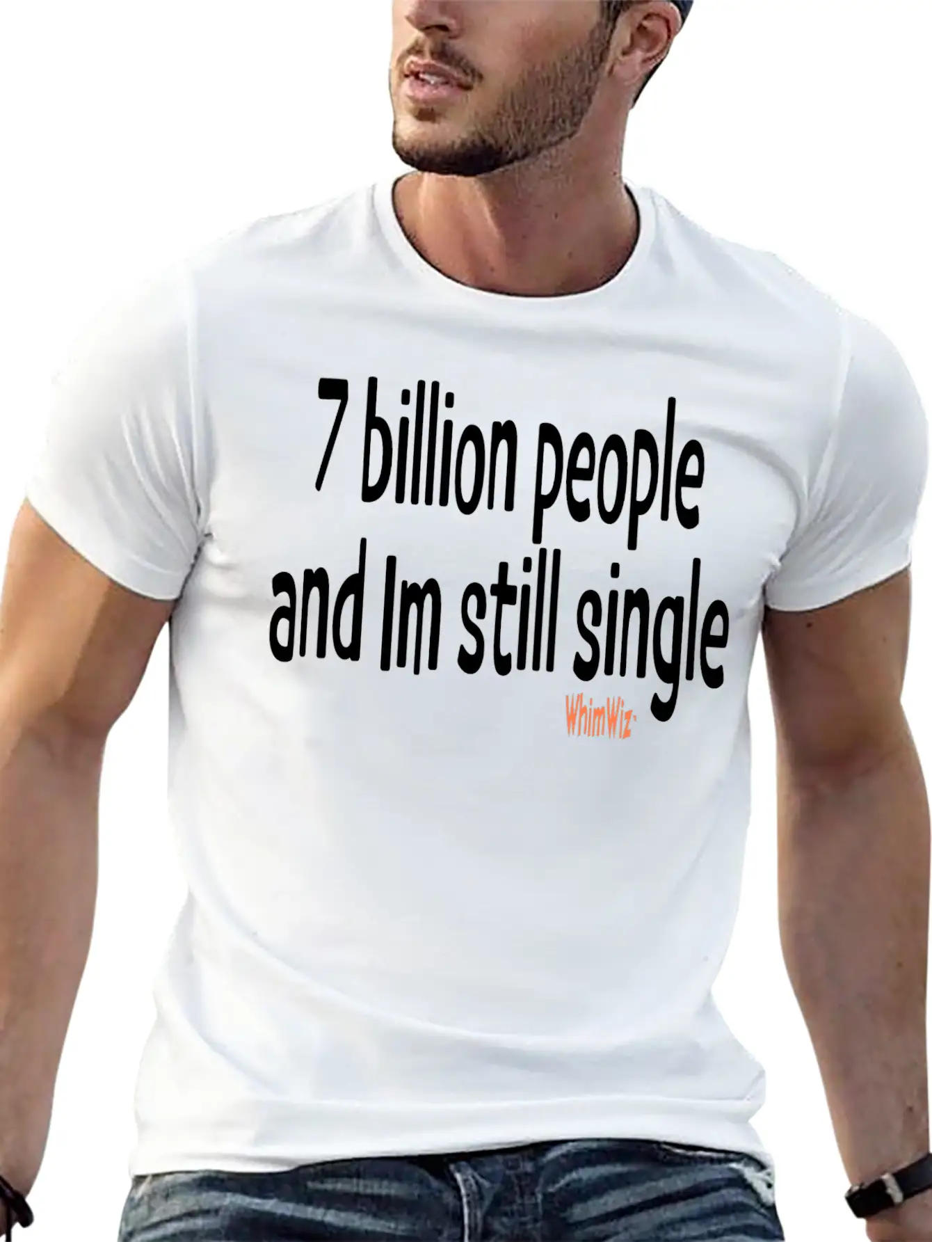 7 Billion Copy Casual Graphic T-Shirt – Simple And Comfortable Daily Wear