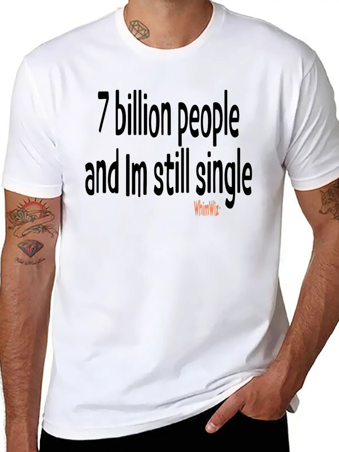 7 Billion Copy Casual Graphic T-Shirt – Simple And Comfortable Daily Wear