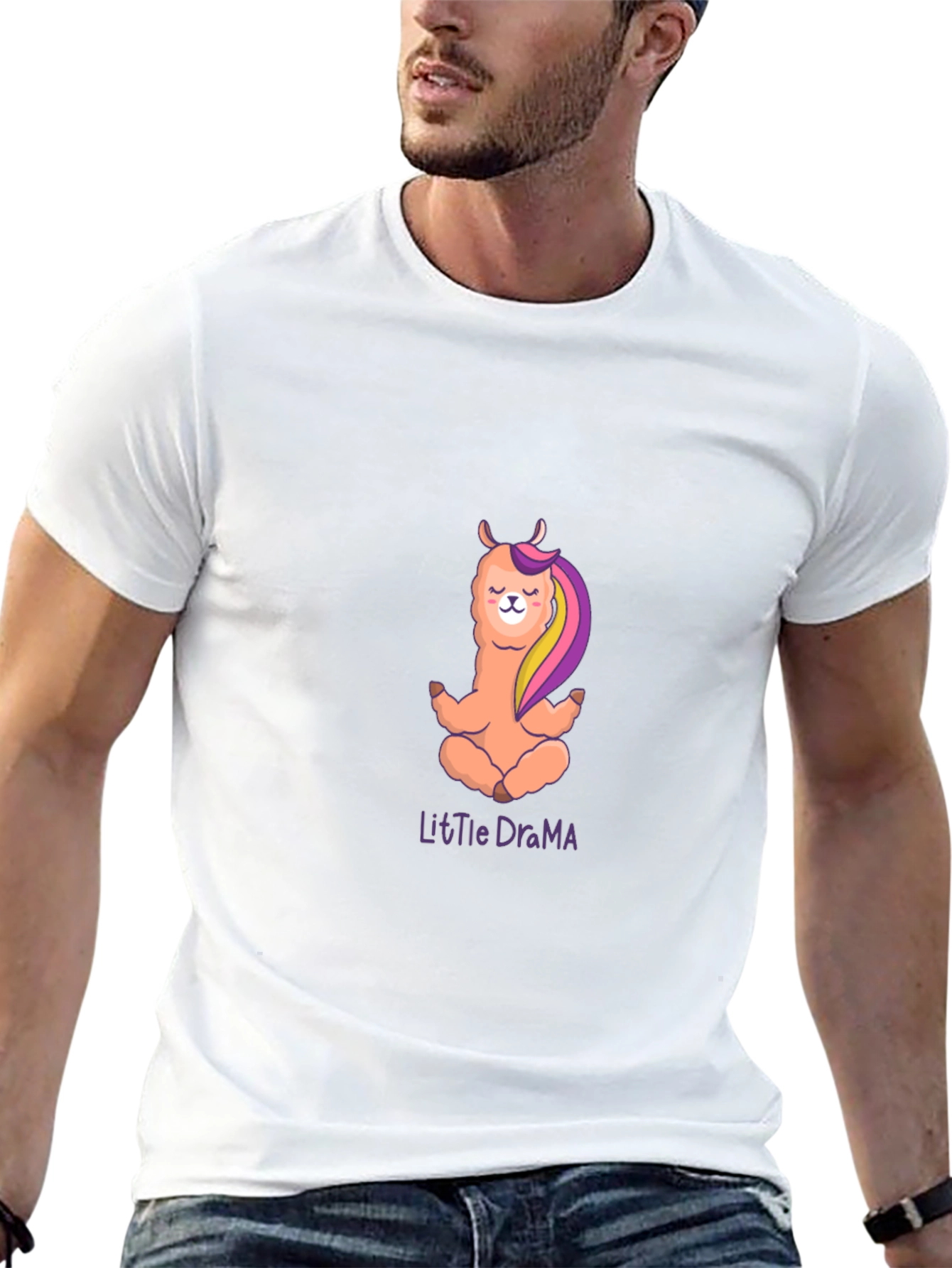 Zen Llama T-Shirt - Little Drama Design