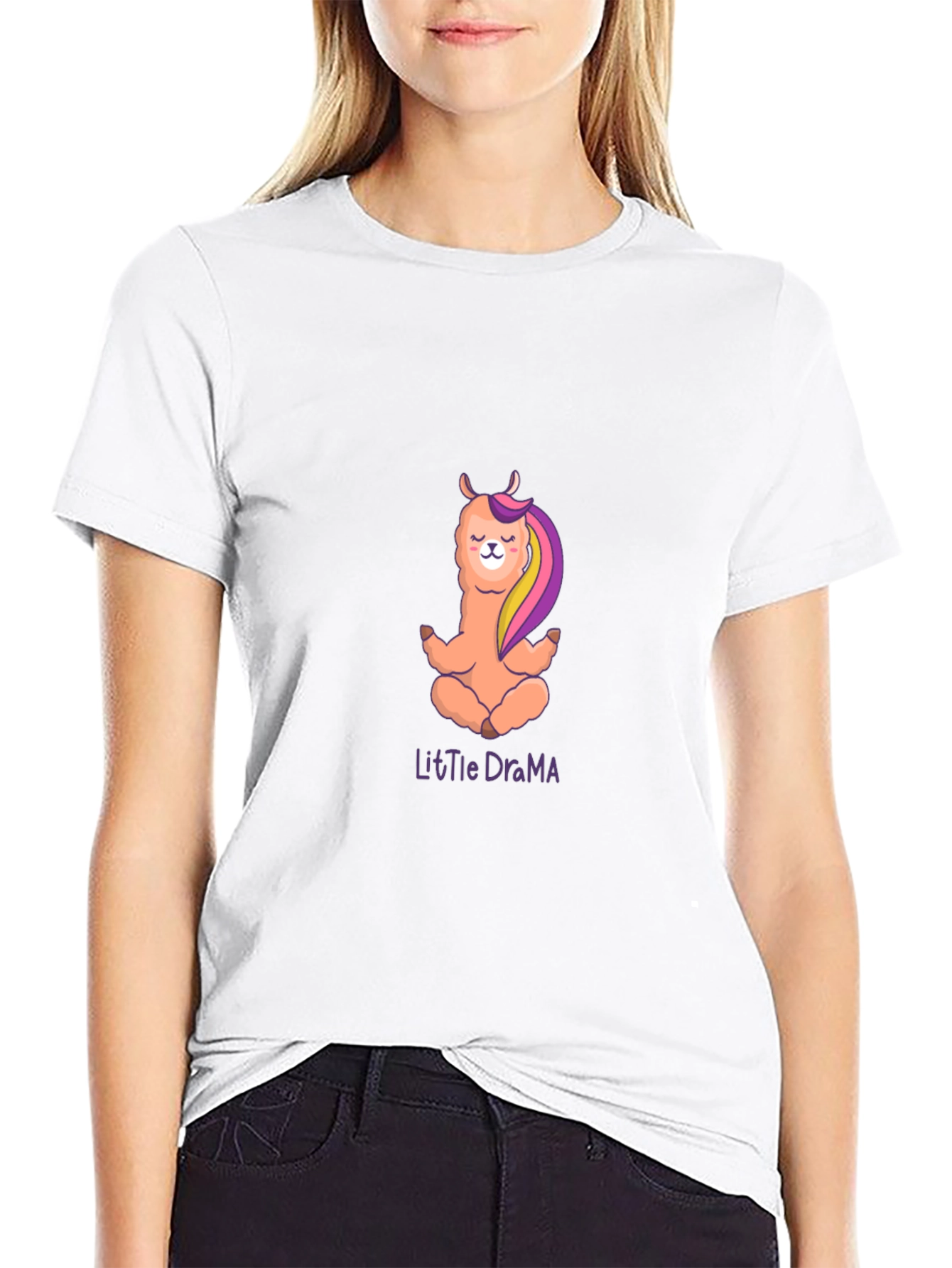 Zen Llama T-Shirt - Little Drama Design