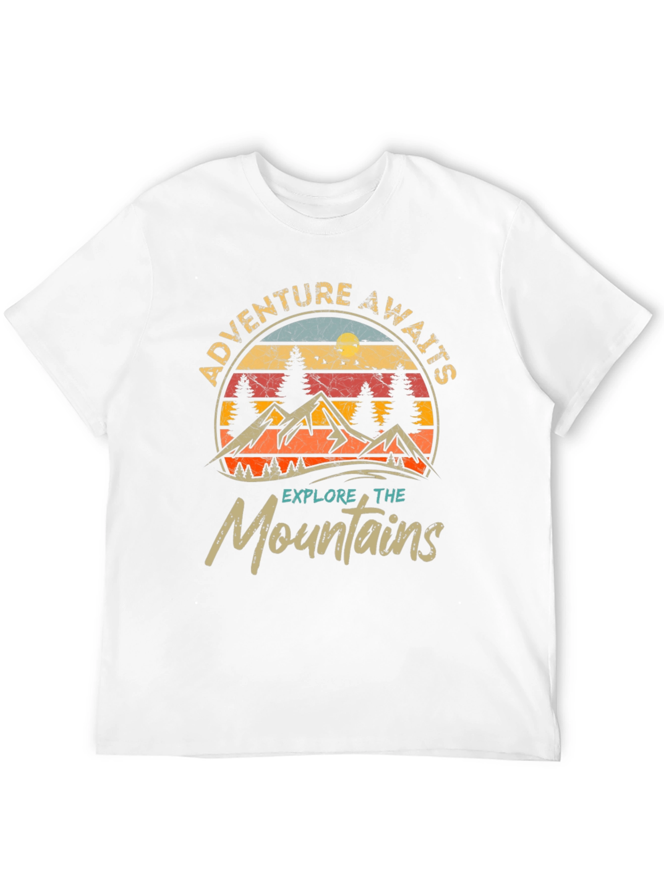 Adventure Awaits Graphic Tee - Explore the Mountains!
