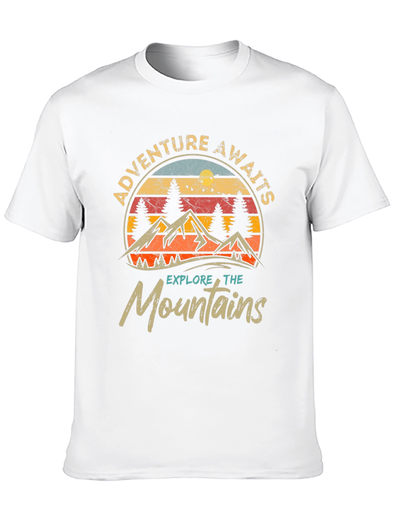 Adventure Awaits Graphic Tee - Explore the Mountains!