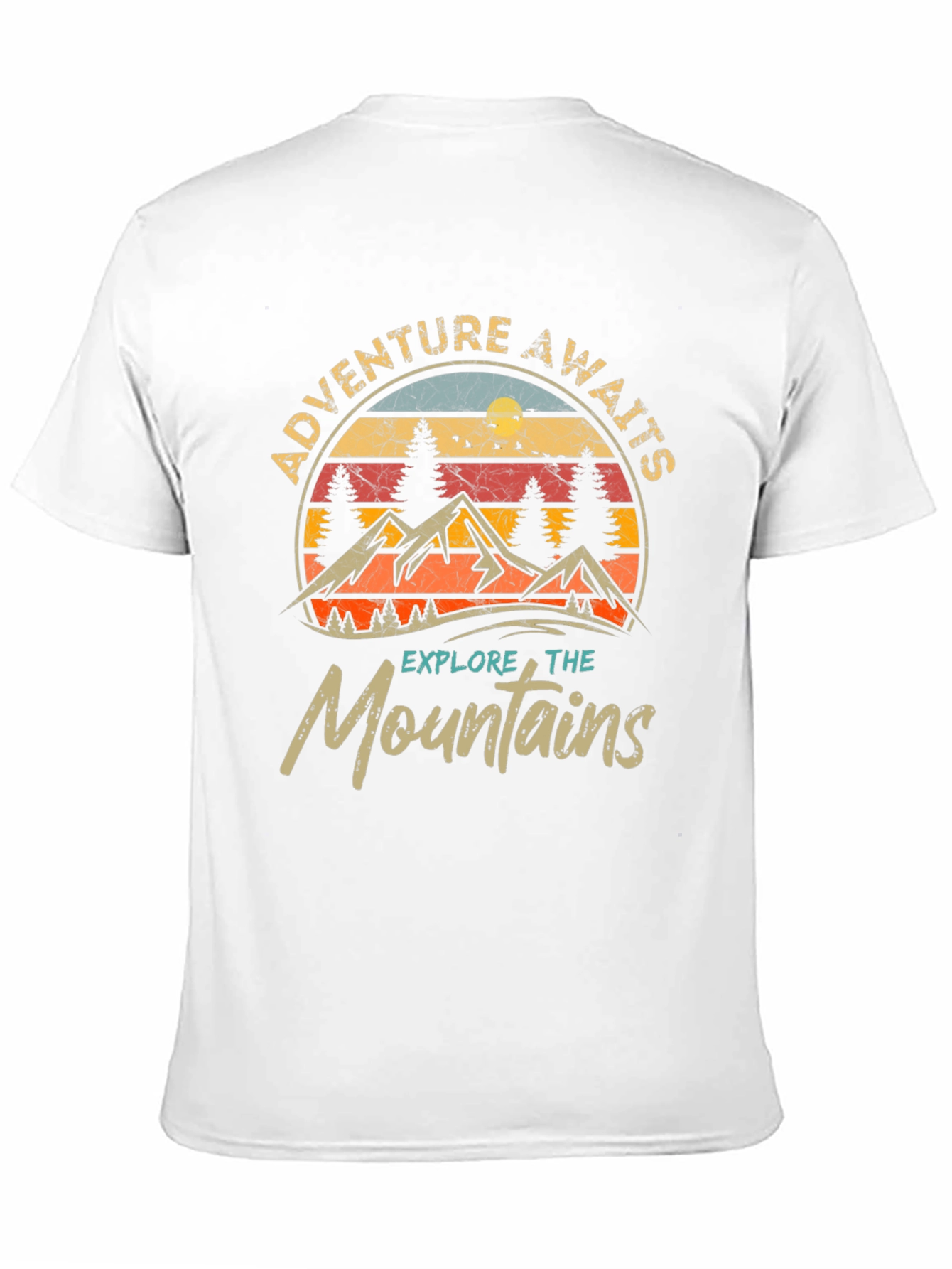 Adventure Awaits Graphic Tee - Explore the Mountains!