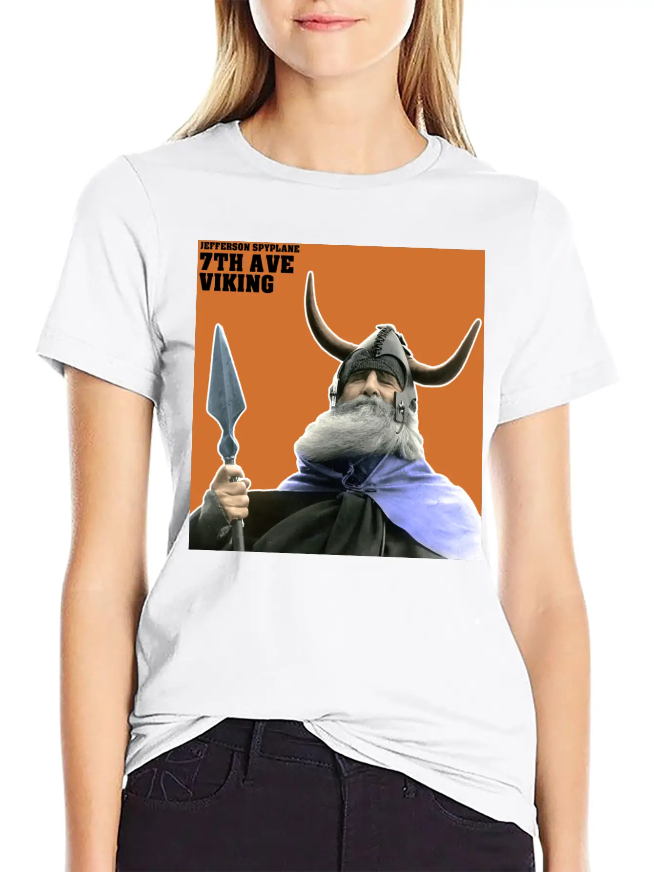 7th Ave Viking - Sticker Casual Graphic T-Shirt – Simple And Comfortable Daily Wear