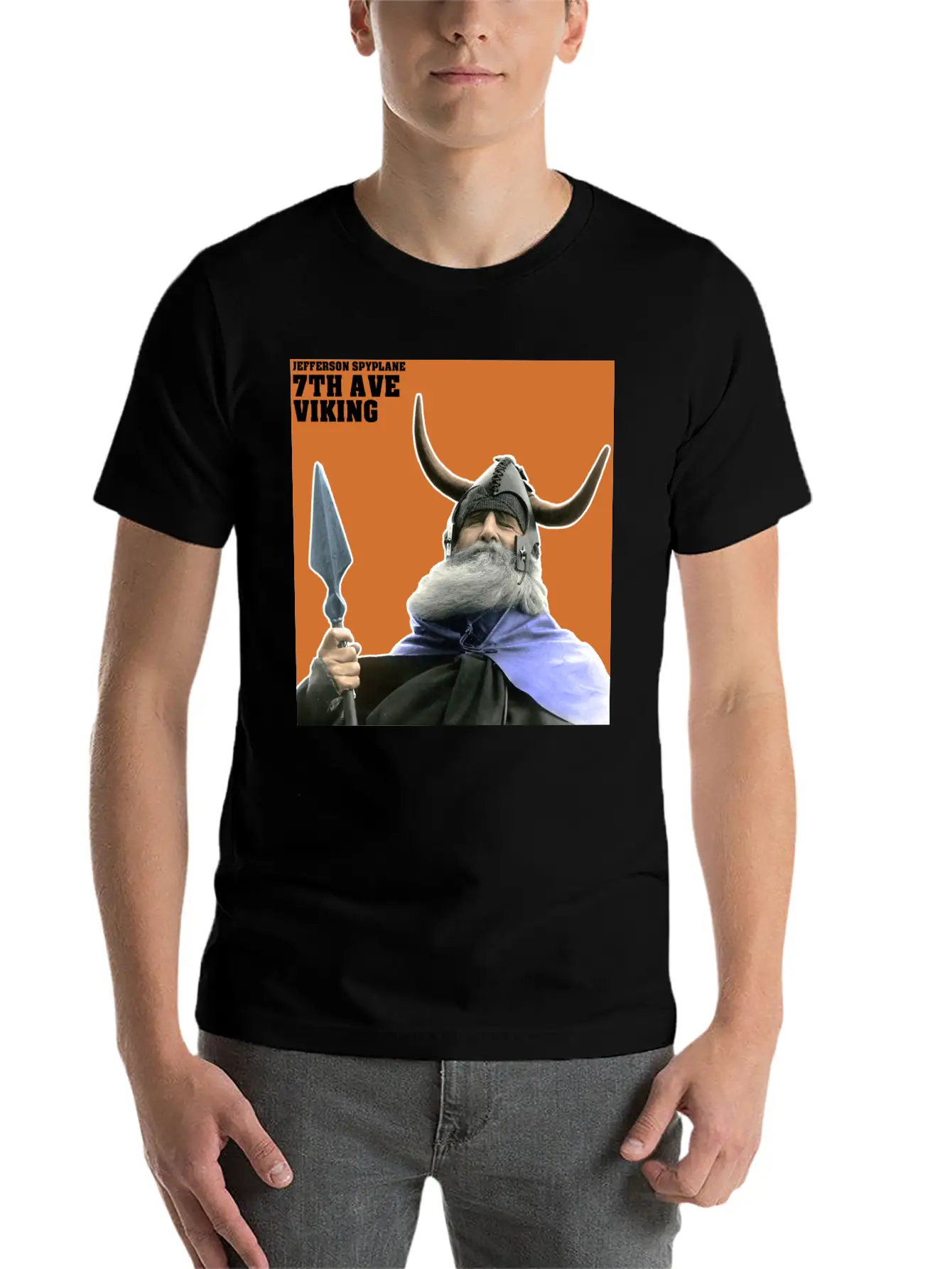 7th Ave Viking - Sticker Casual Graphic T-Shirt – Simple And Comfortable Daily Wear