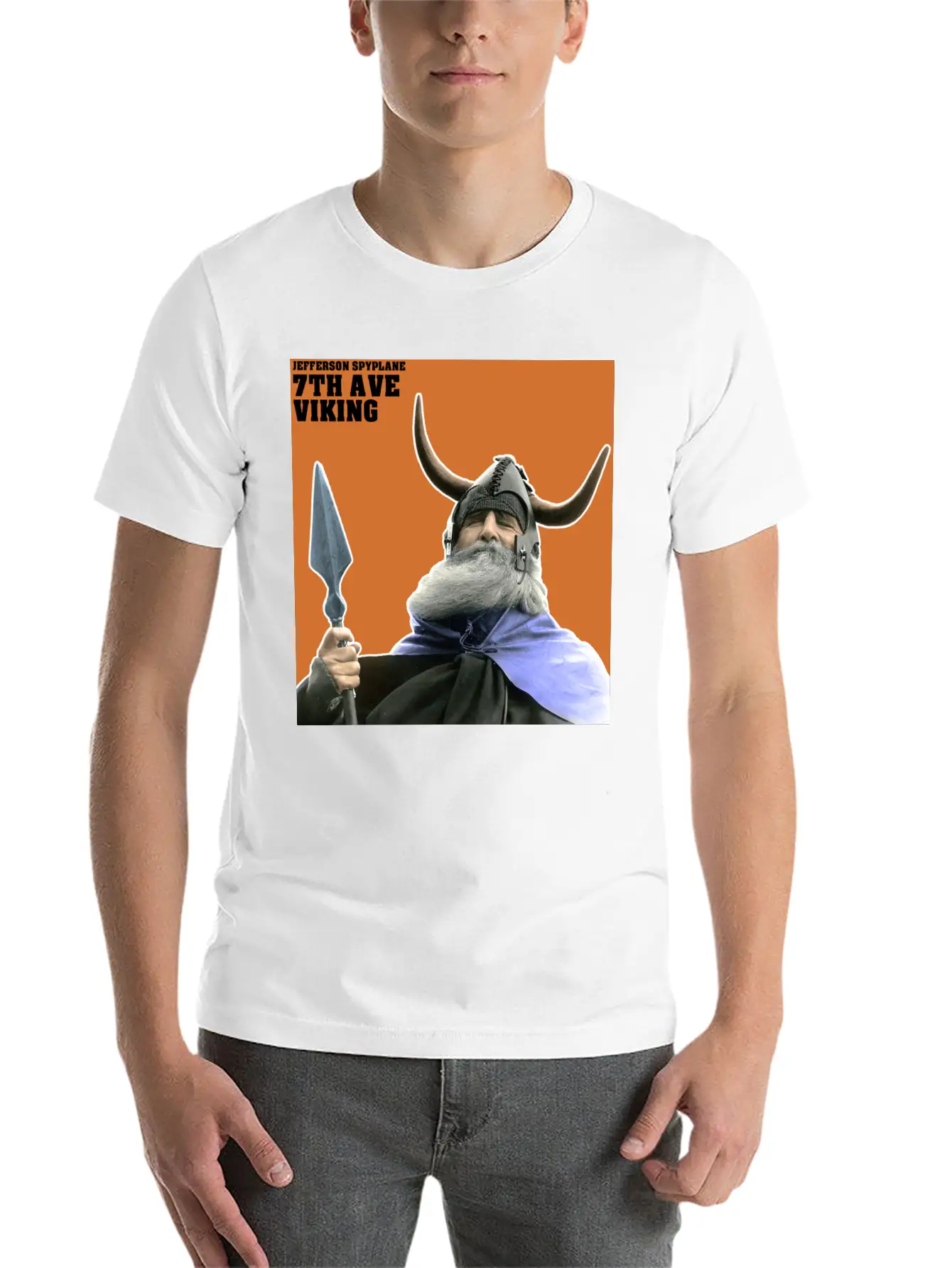7th Ave Viking - Sticker Casual Graphic T-Shirt – Simple And Comfortable Daily Wear