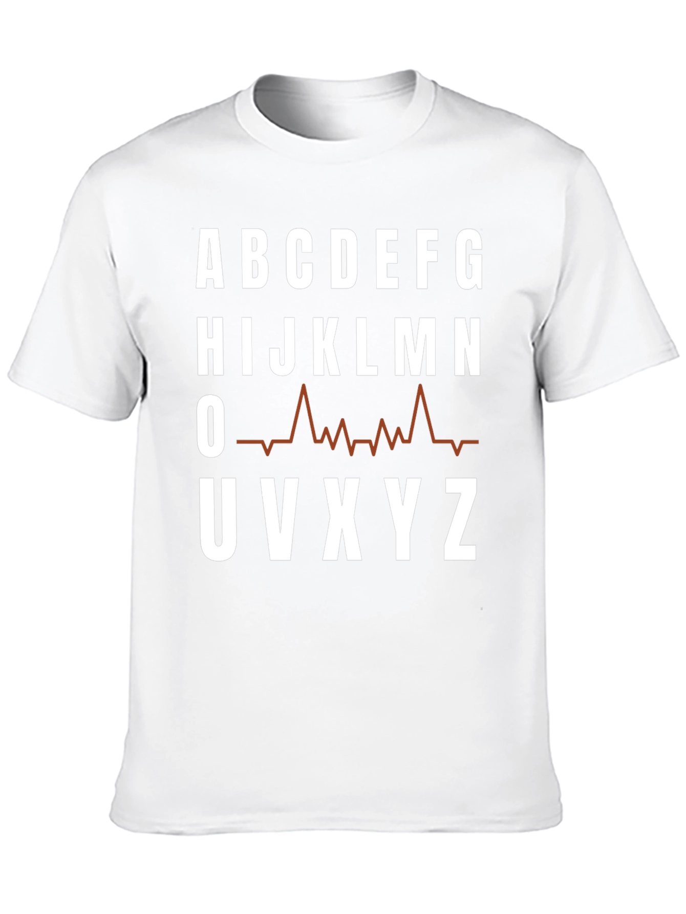 Alphabet ECG T-Shirt - Funny Medical Tee