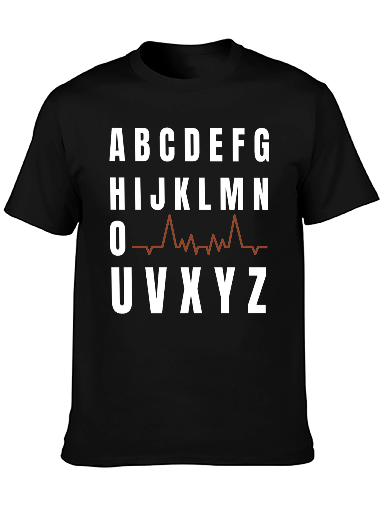 Alphabet ECG T-Shirt - Funny Medical Tee