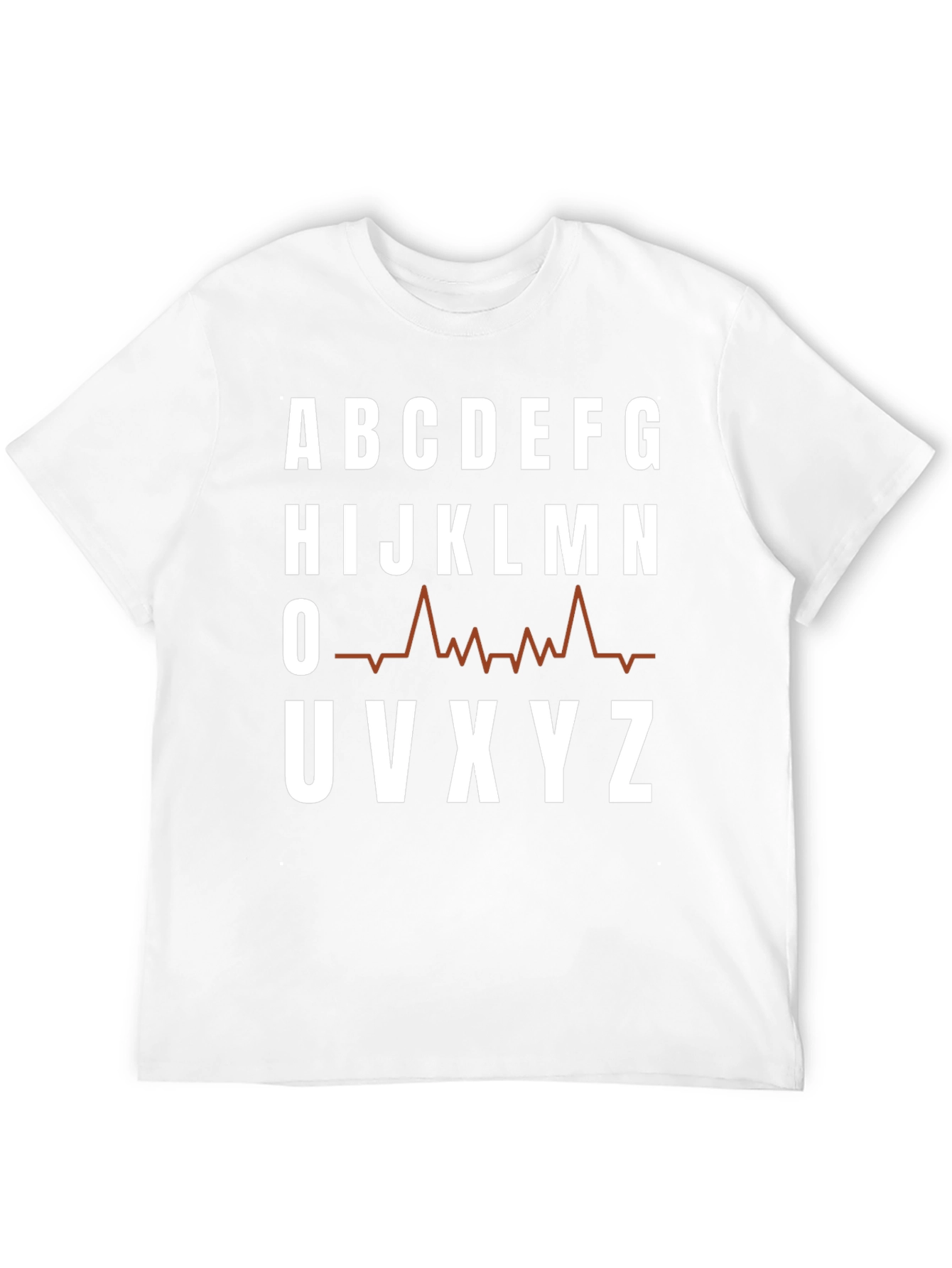 Alphabet ECG T-Shirt - Funny Medical Tee