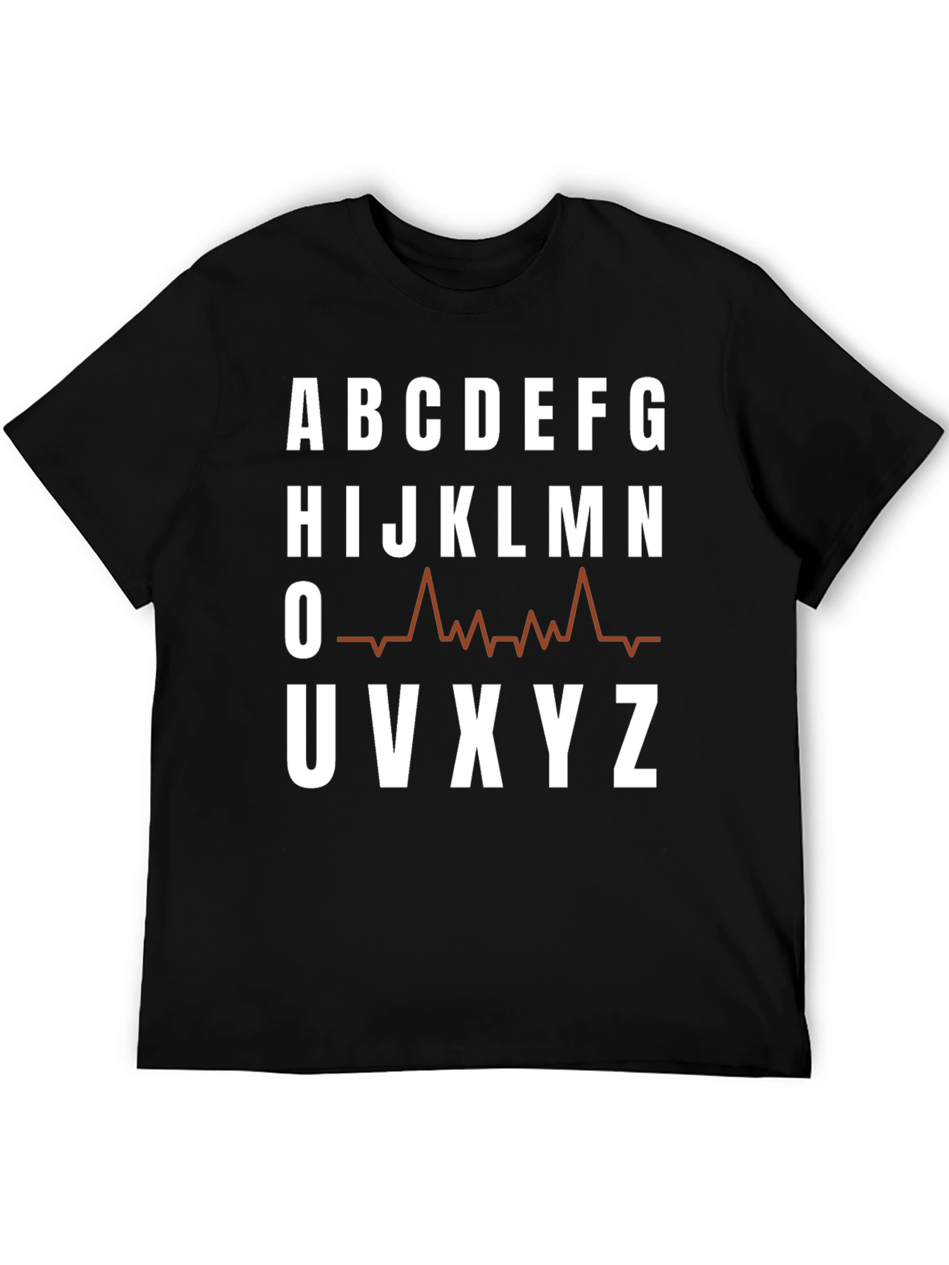 Alphabet ECG T-Shirt - Funny Medical Tee