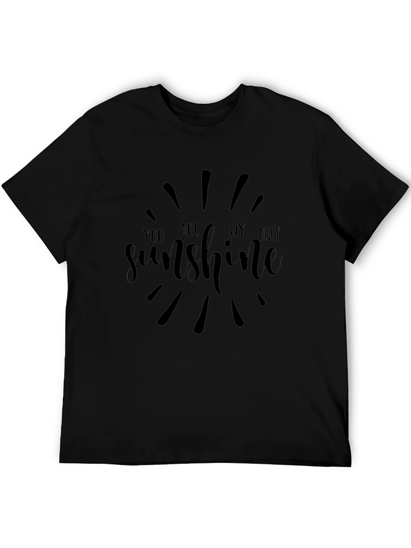 You Are My Sunshine Graphic Tee - Black