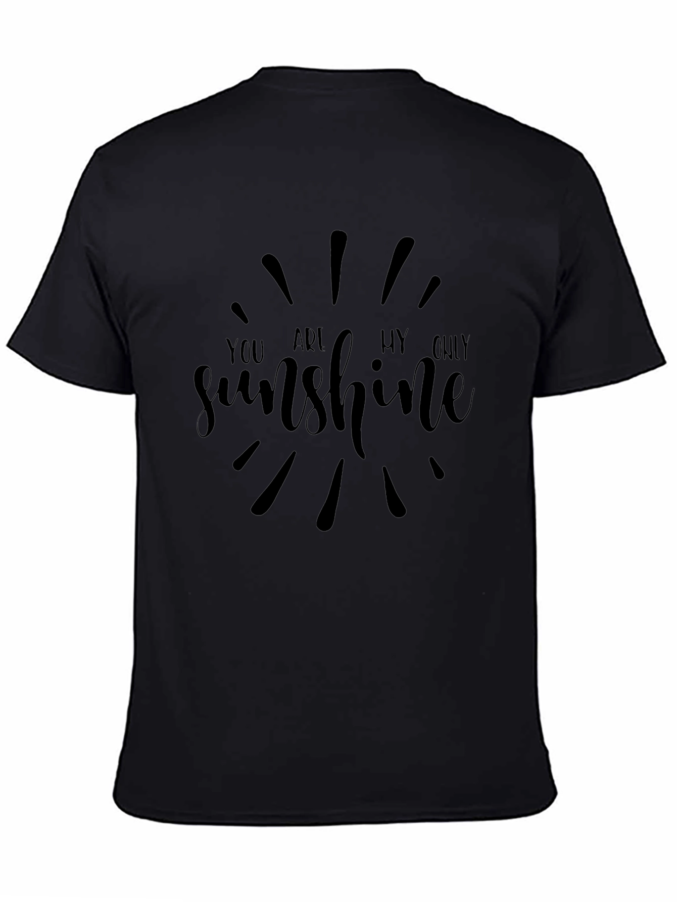 You Are My Sunshine Graphic Tee - Black