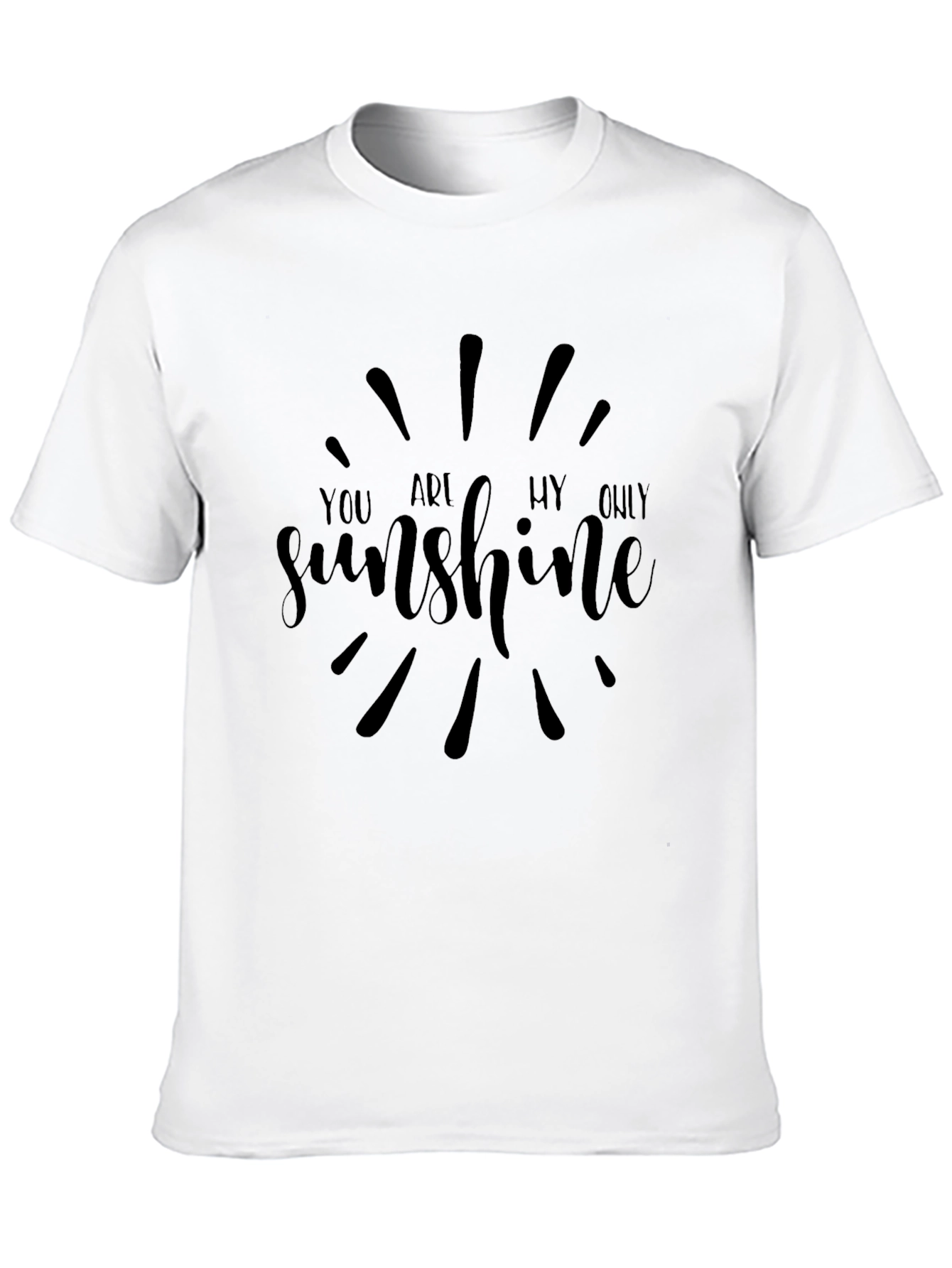 You Are My Sunshine Graphic Tee - Black