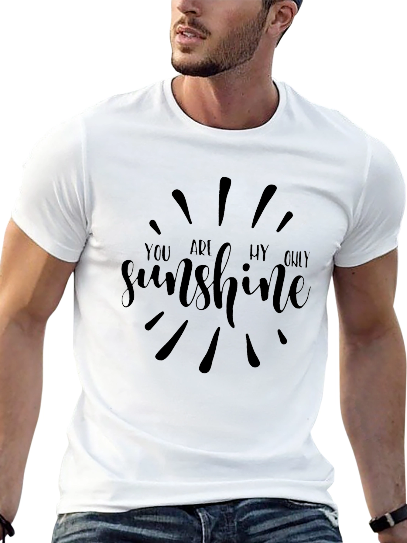 You Are My Sunshine Graphic Tee - Black