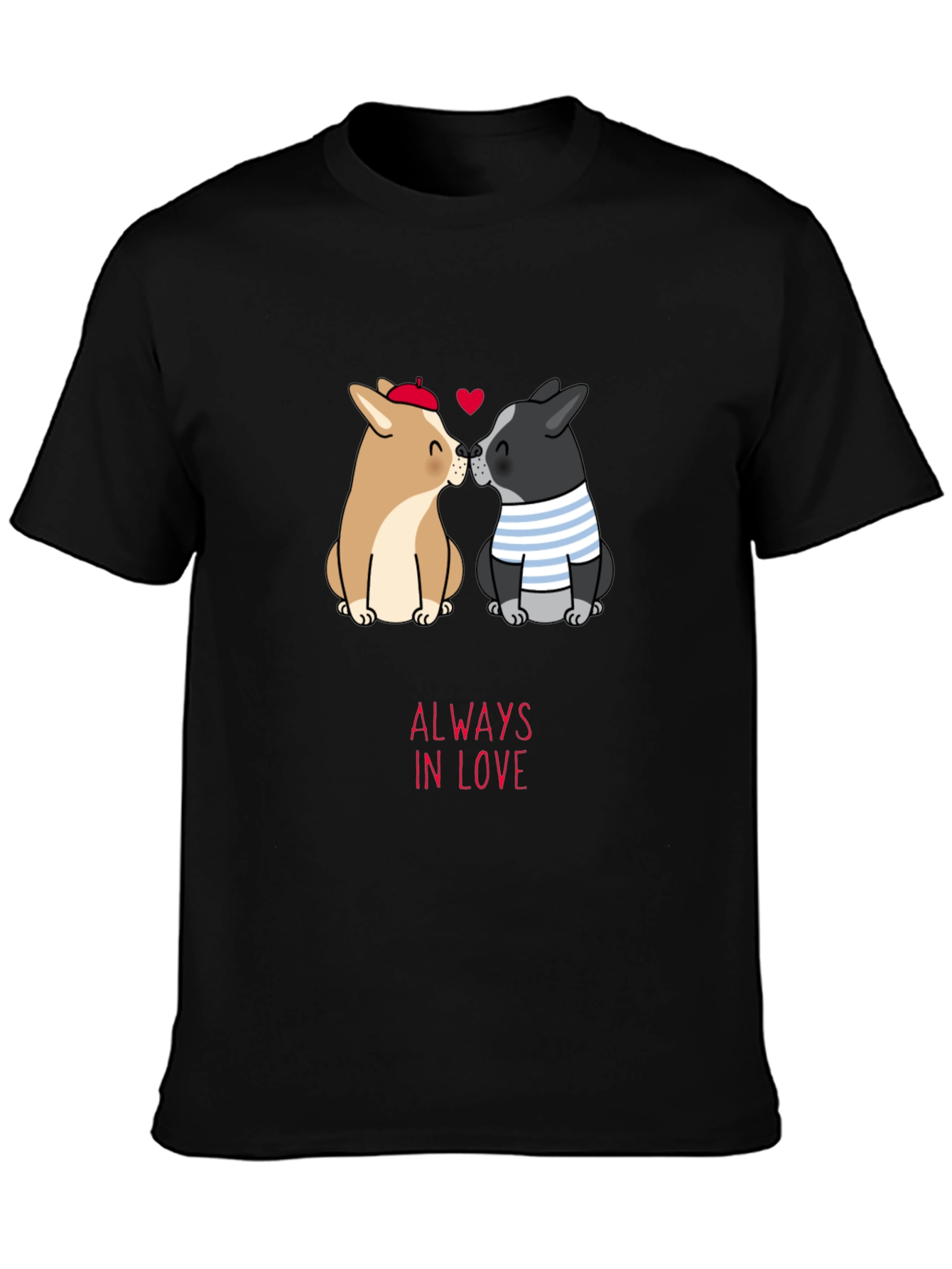 Always In Love Pet Cartoon Graphic Tee