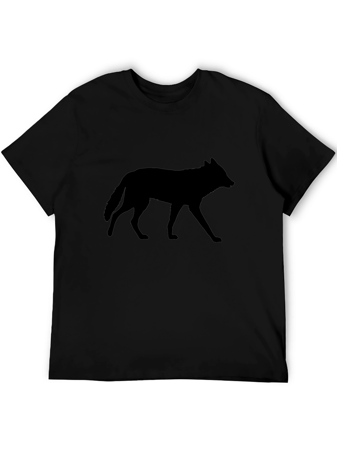 Wolf Silhouette Black T-Shirt