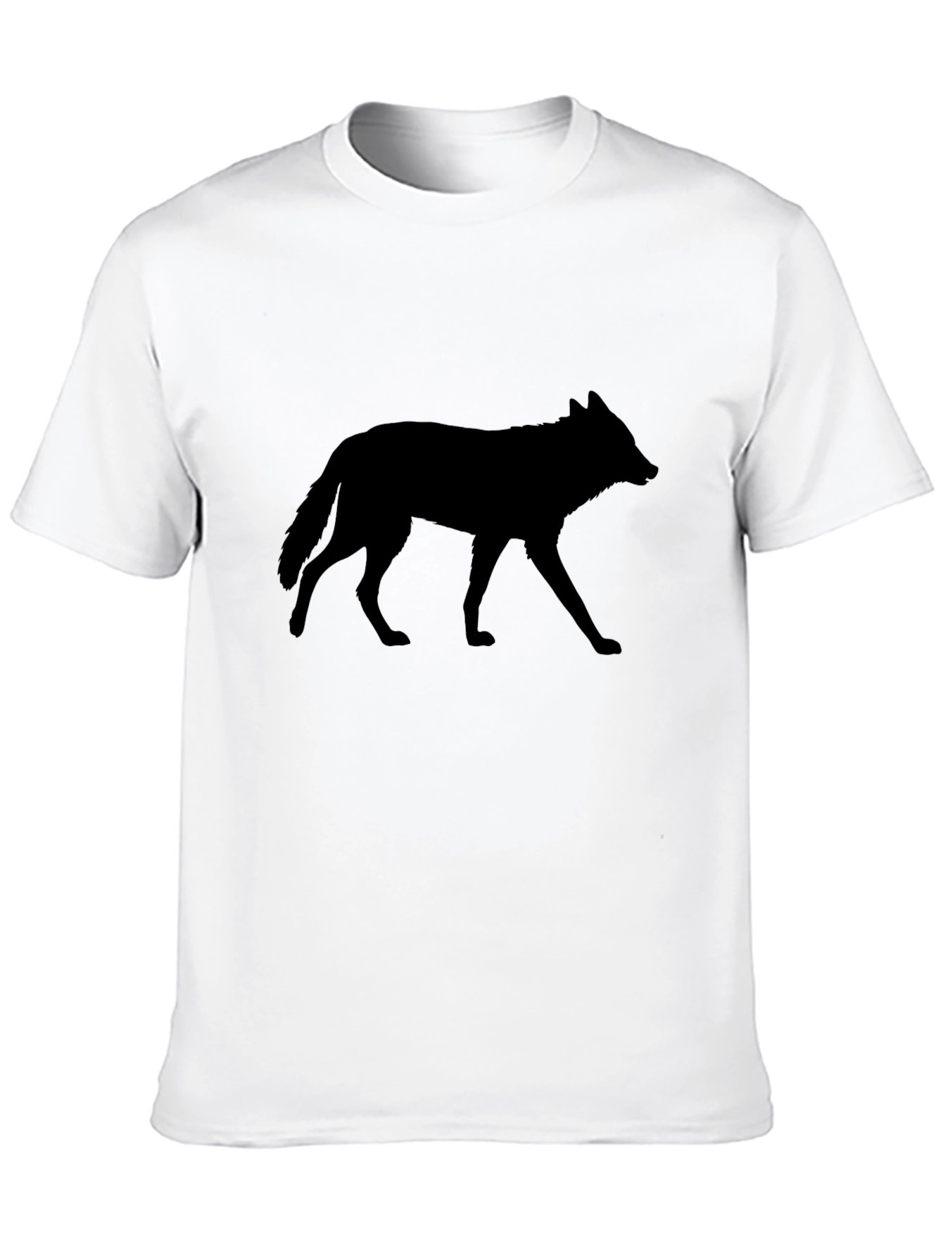 Wolf Silhouette Black T-Shirt