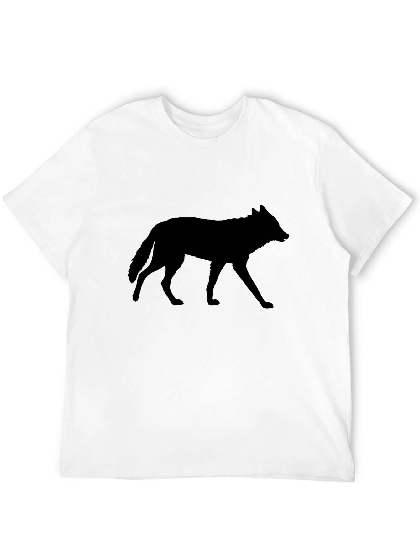 Wolf Silhouette Black T-Shirt