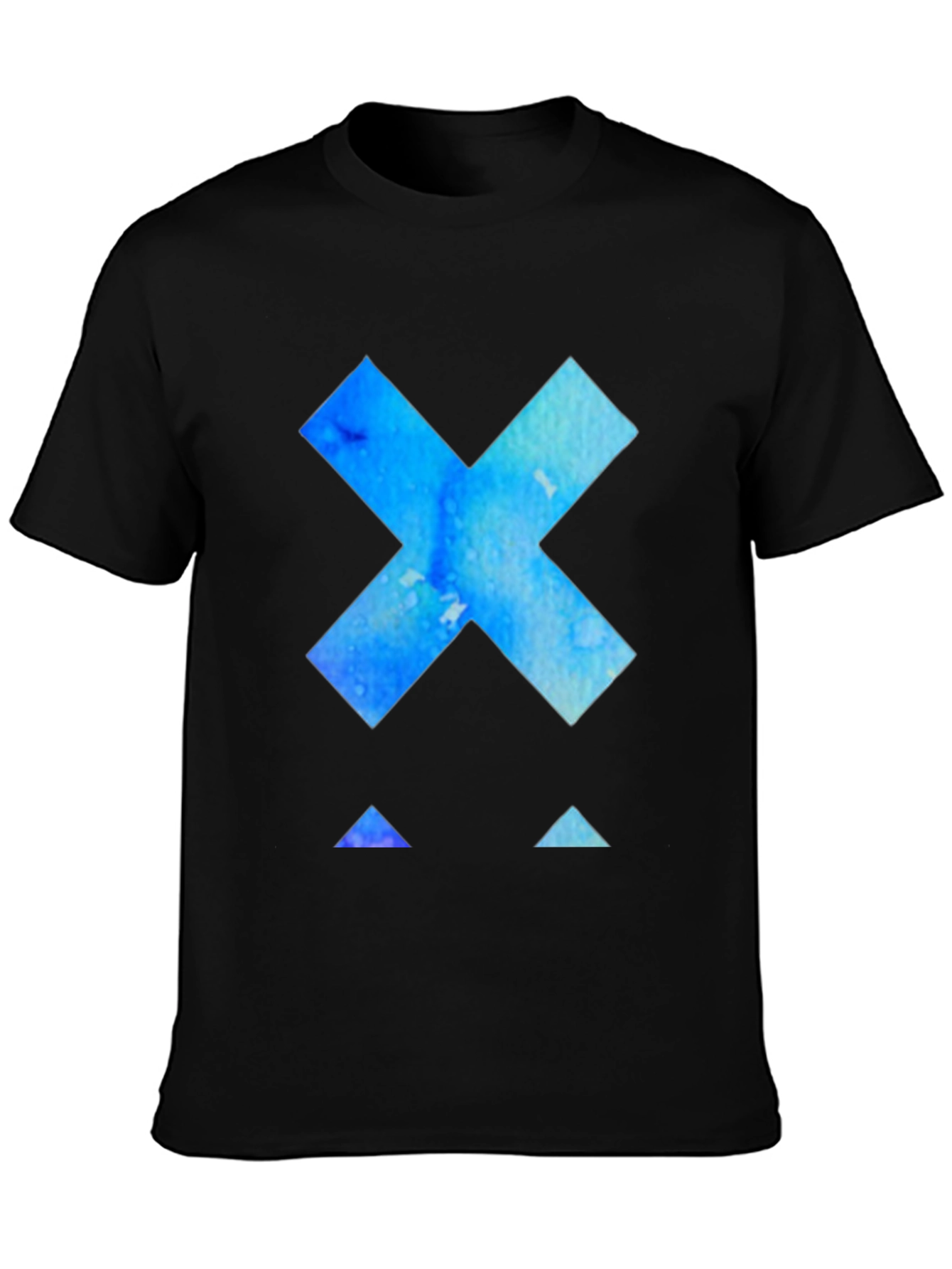 Abstract X Graphic Black T-Shirt