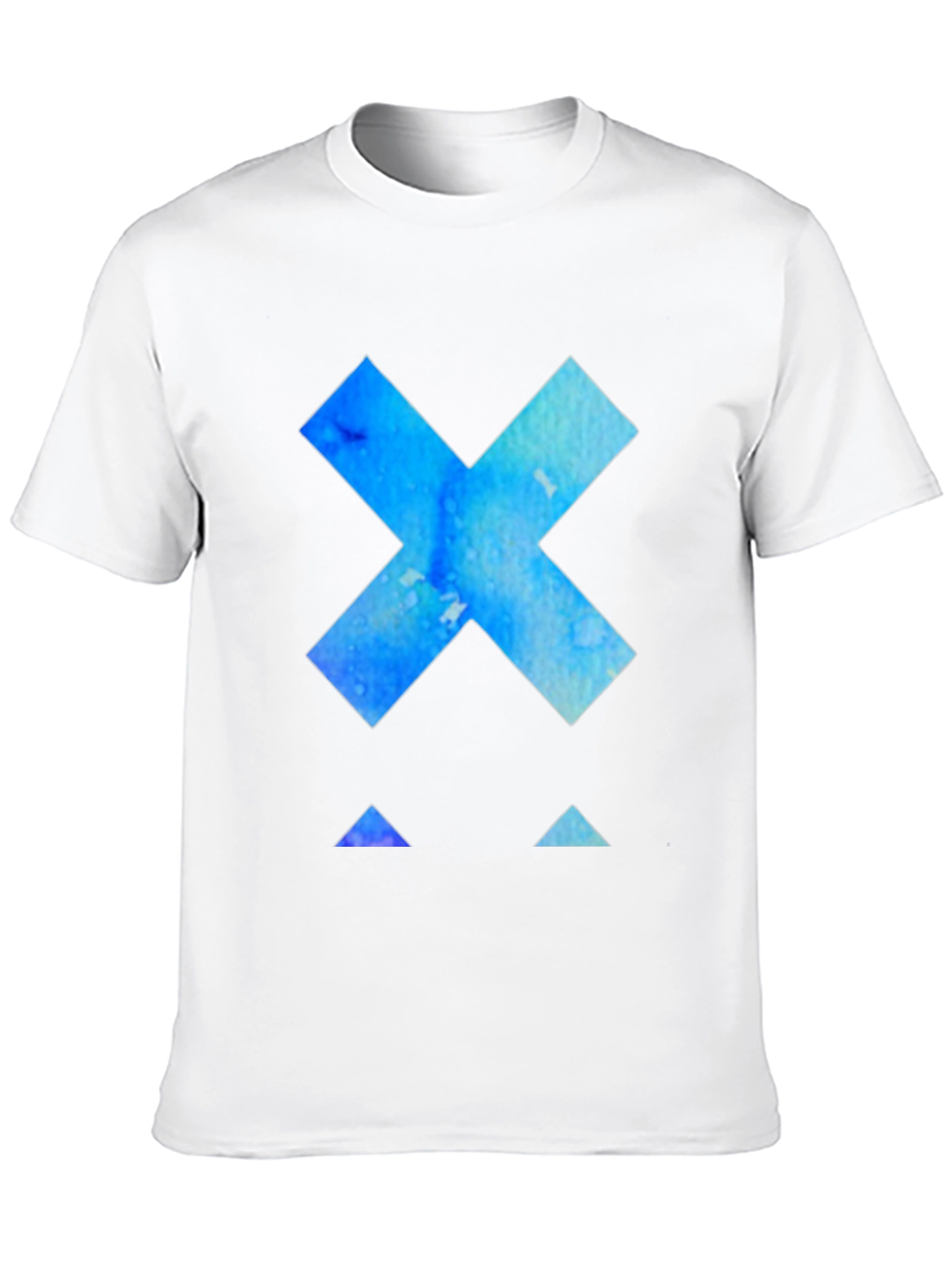 Abstract X Graphic Black T-Shirt