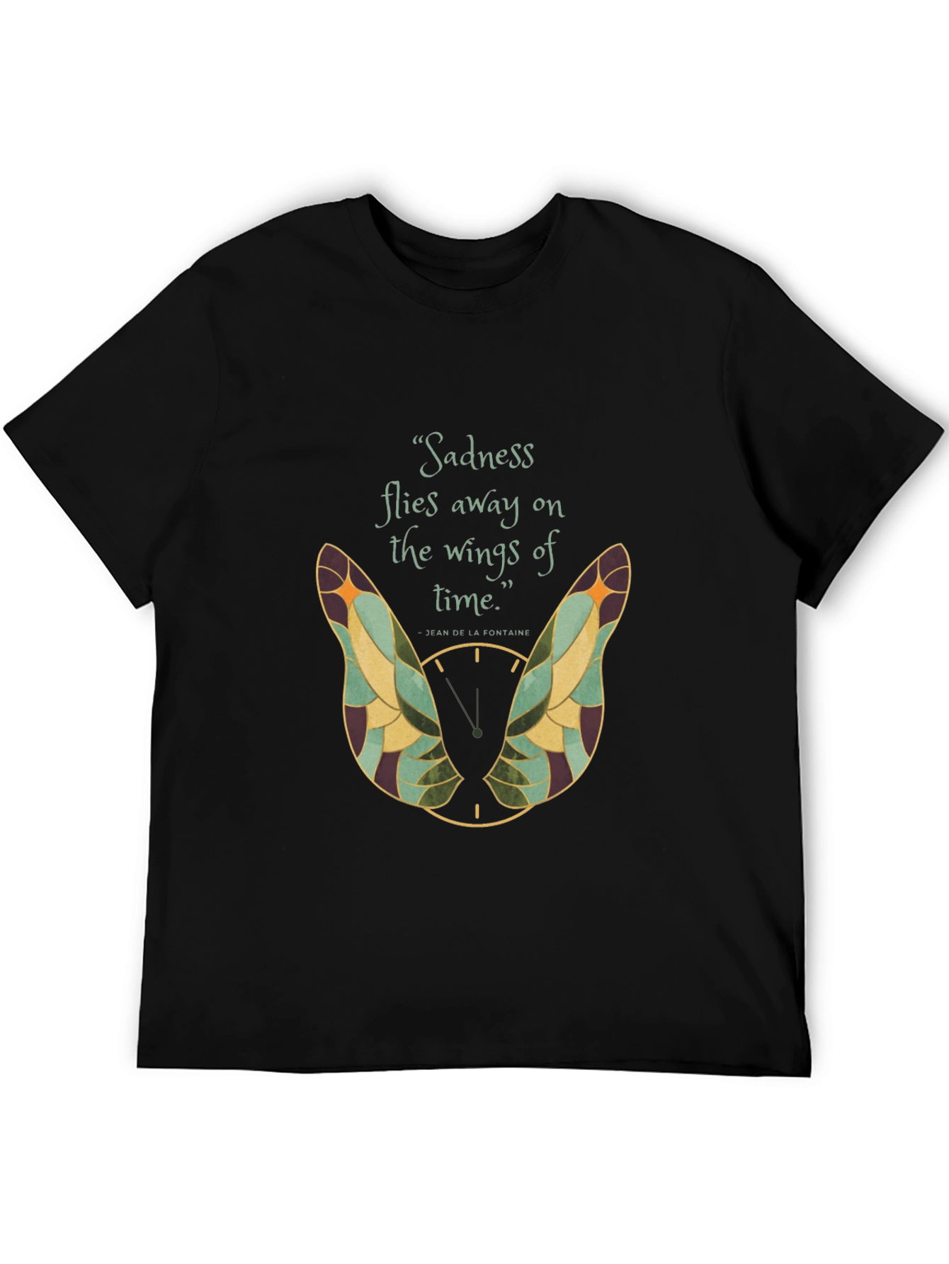 Sadness Flies Away Wings Graphic T-Shirt