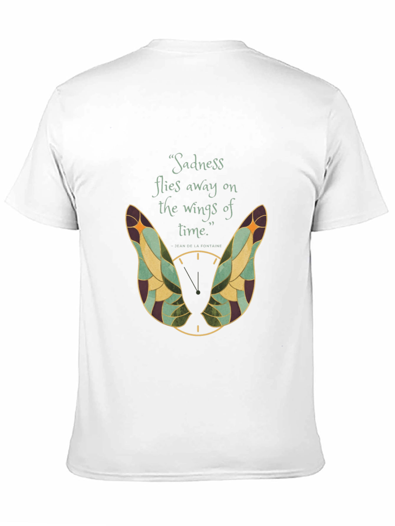 Sadness Flies Away Wings Graphic T-Shirt