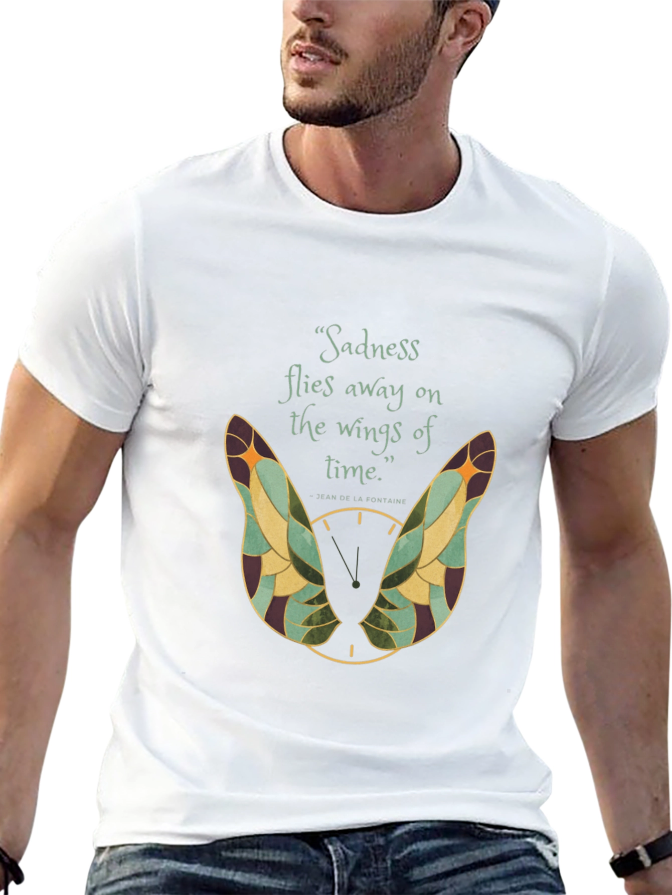 Sadness Flies Away Wings Graphic T-Shirt