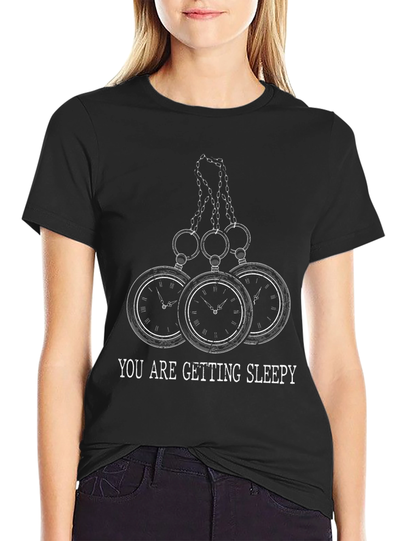 You Are Getting Sleepy Graphic T-Shirt - Black