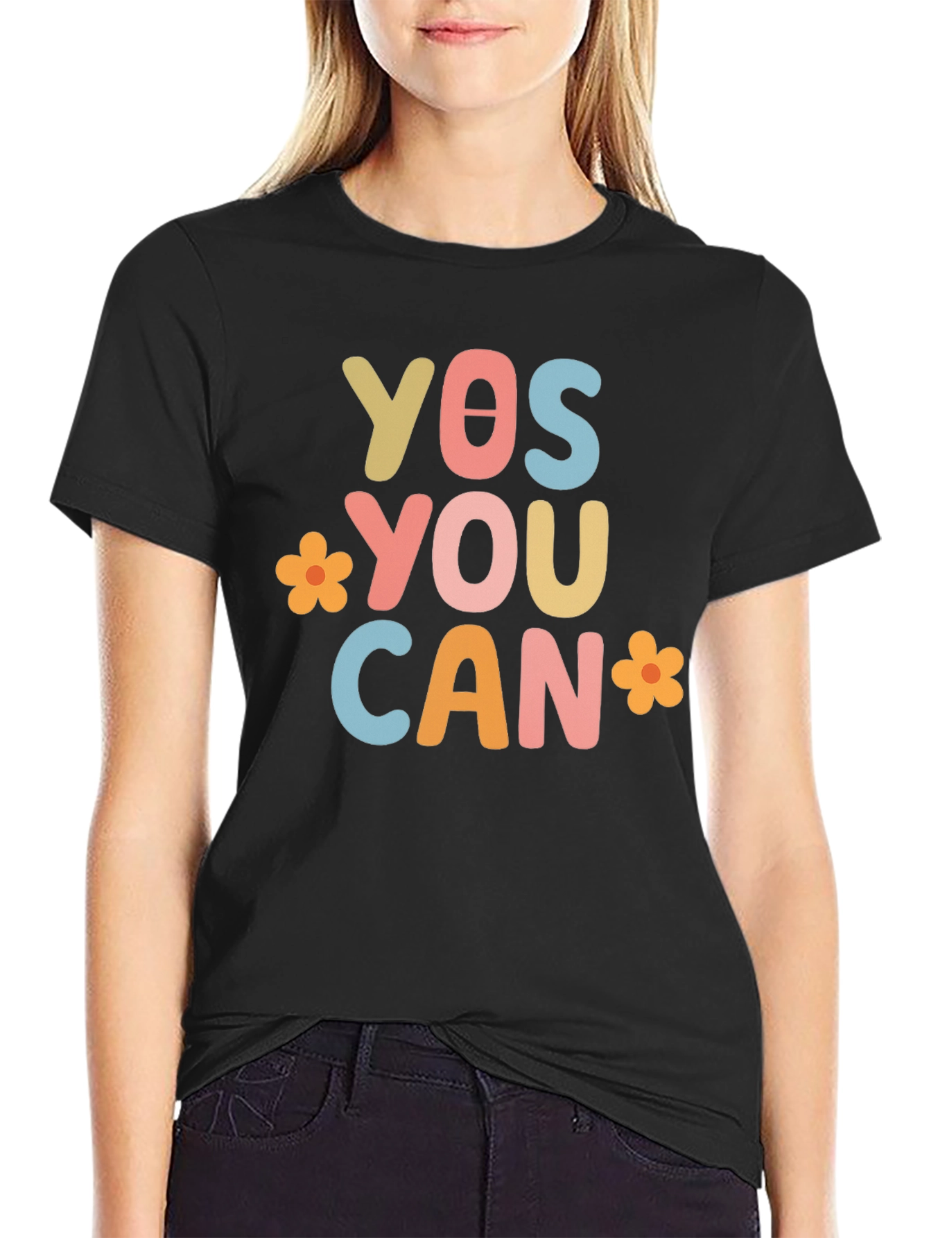 Yes You Can Graphic Tee - Motivational T-Shirt