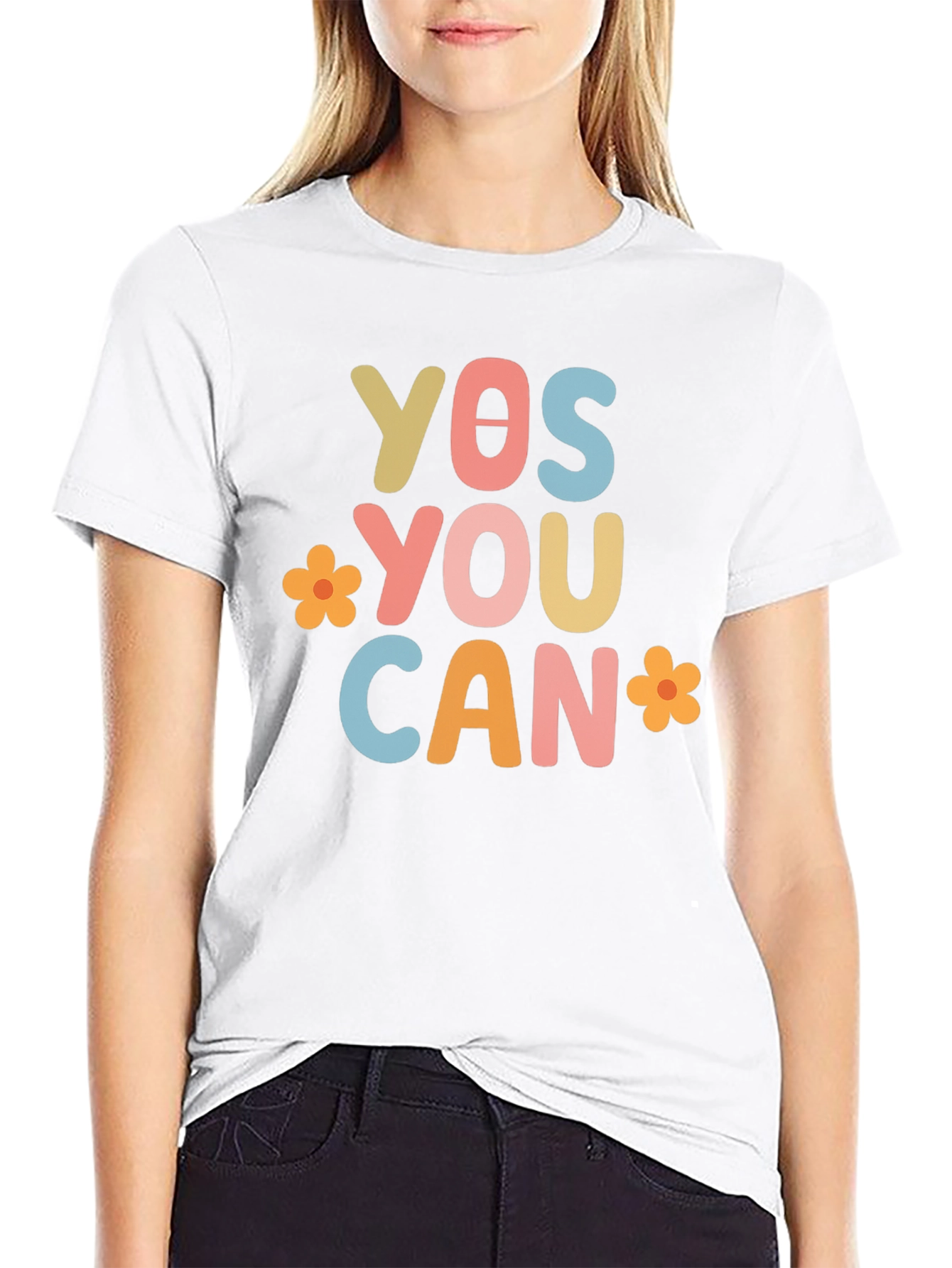 Yes You Can Graphic Tee - Motivational T-Shirt