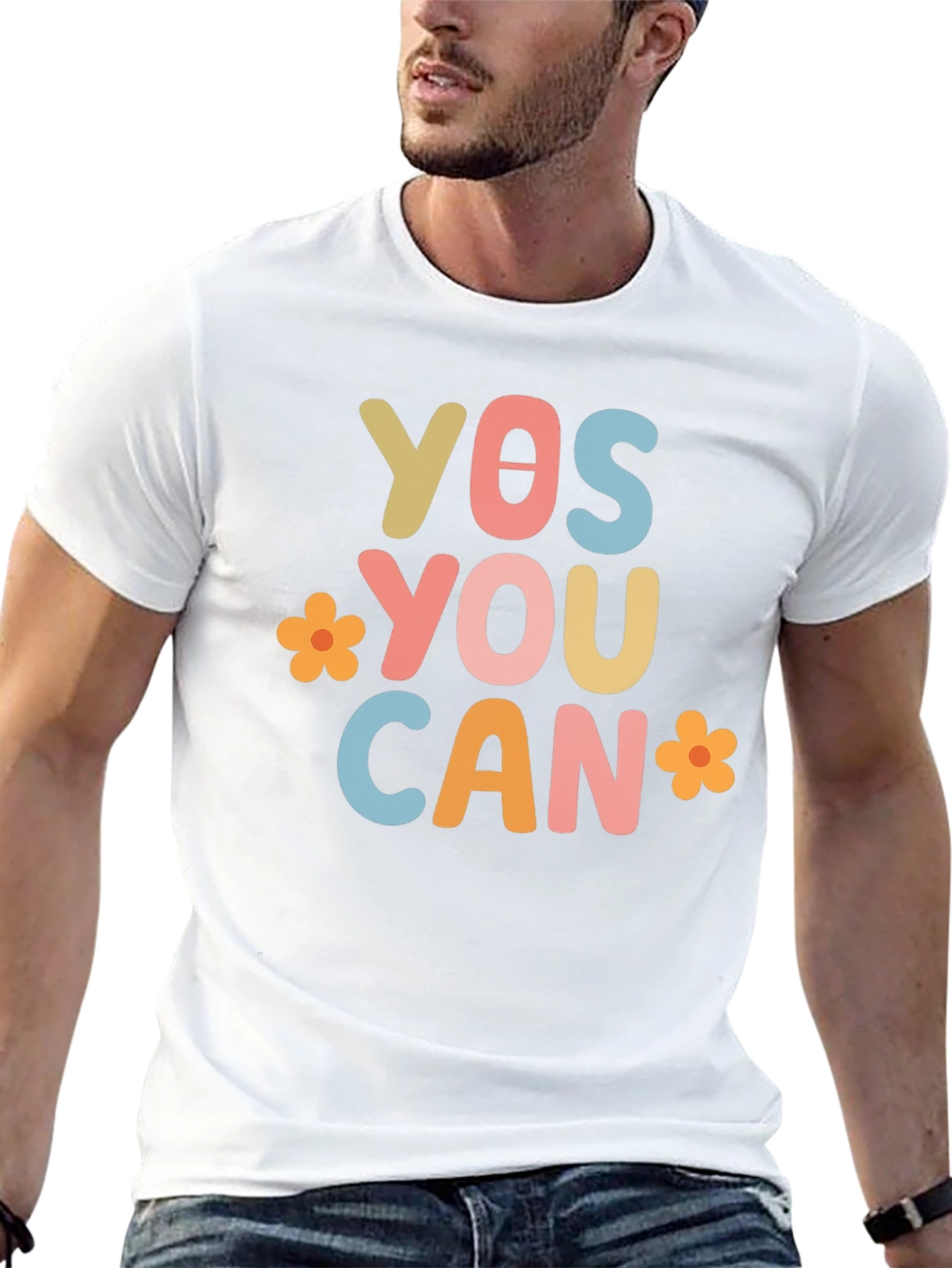 Yes You Can Graphic Tee - Motivational T-Shirt