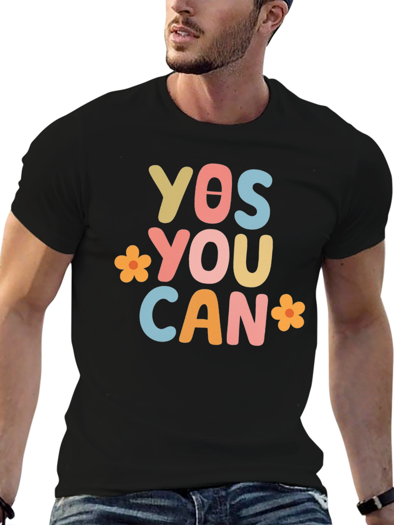 Yes You Can Graphic Tee - Motivational T-Shirt