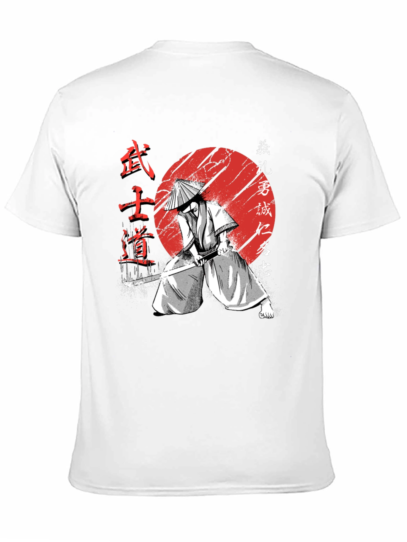 Samurai Warrior Graphic Tee - Bushido Code T-Shirt
