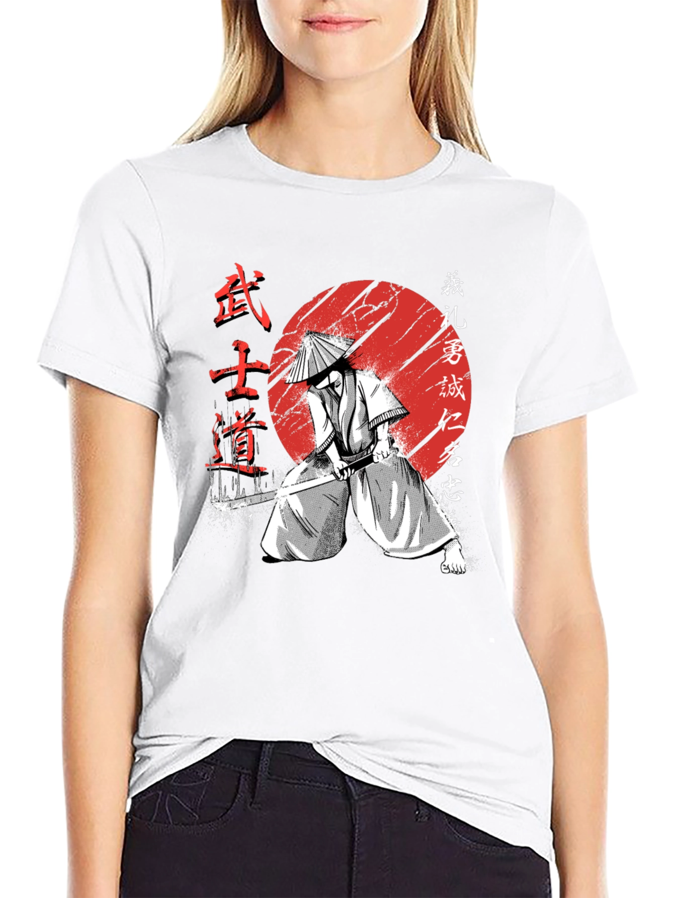 Samurai Warrior Graphic Tee - Bushido Code T-Shirt