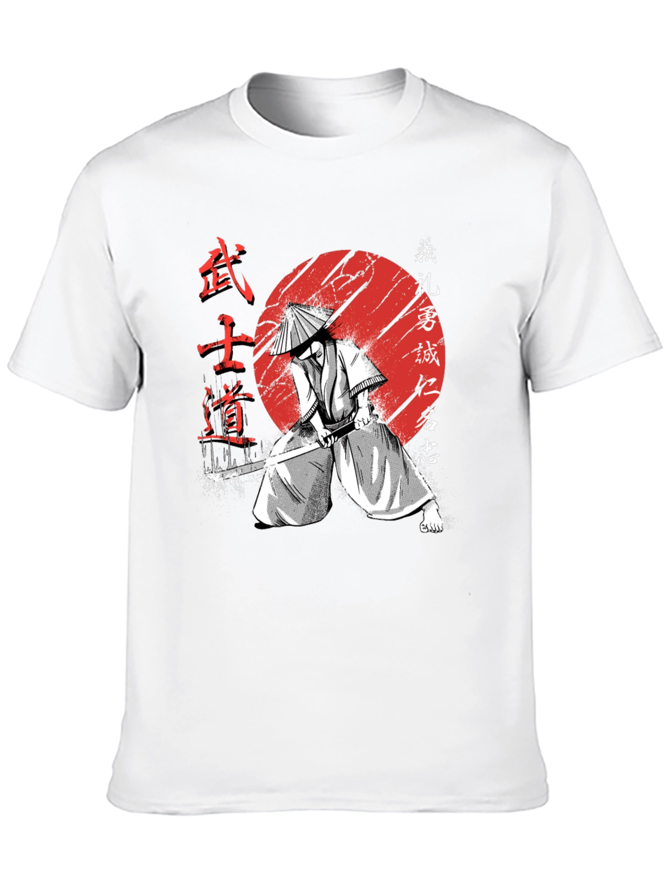 Samurai Warrior Graphic Tee - Bushido Code T-Shirt