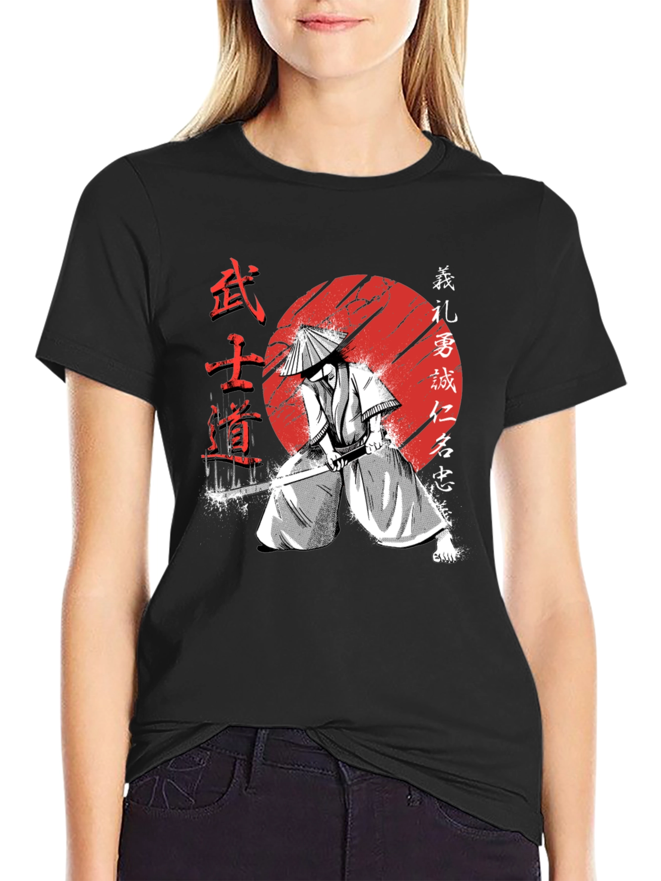 Samurai Warrior Graphic Tee - Bushido Code T-Shirt