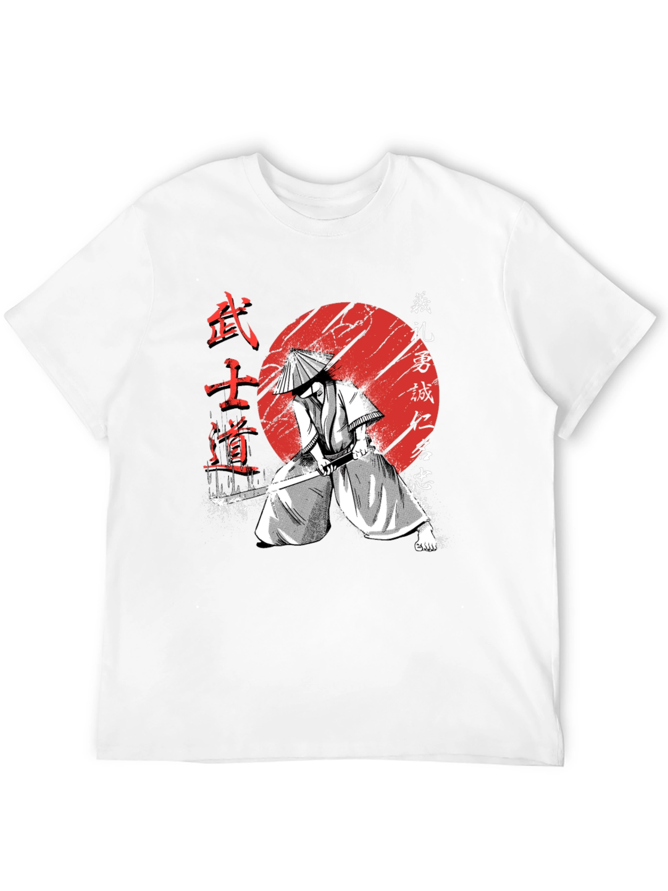 Samurai Warrior Graphic Tee - Bushido Code T-Shirt