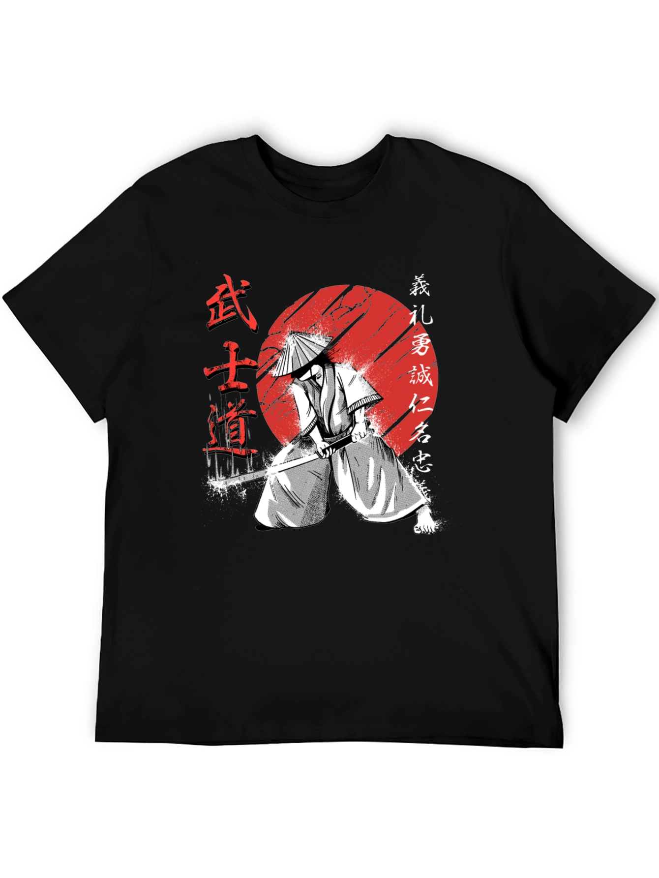 Samurai Warrior Graphic Tee - Bushido Code T-Shirt
