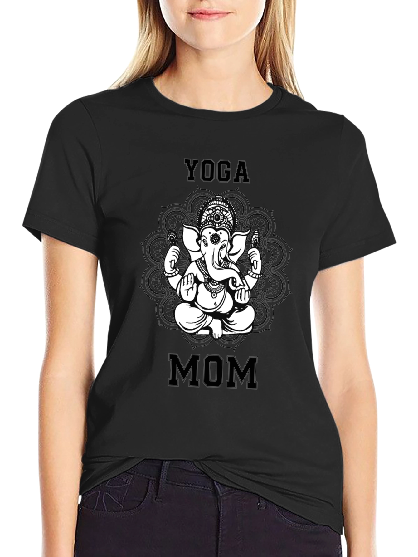 Yoga Mom Ganesha Graphic Tee